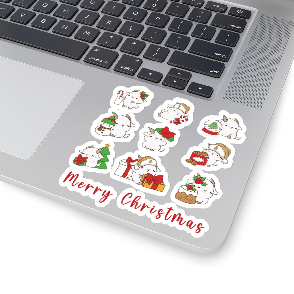 Hello Goat  Christmas Stickers