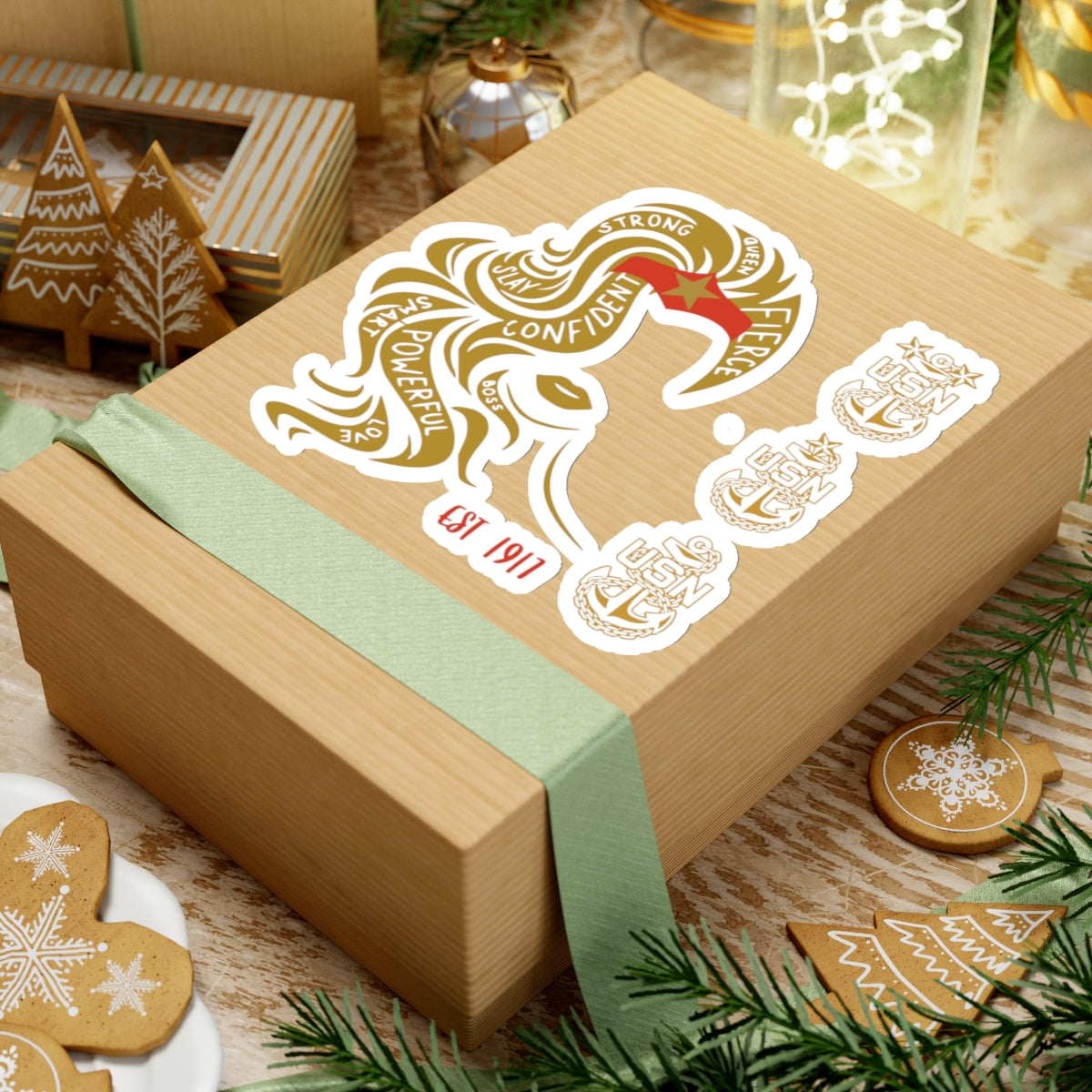 WW OG Long Hair Gold Sticker