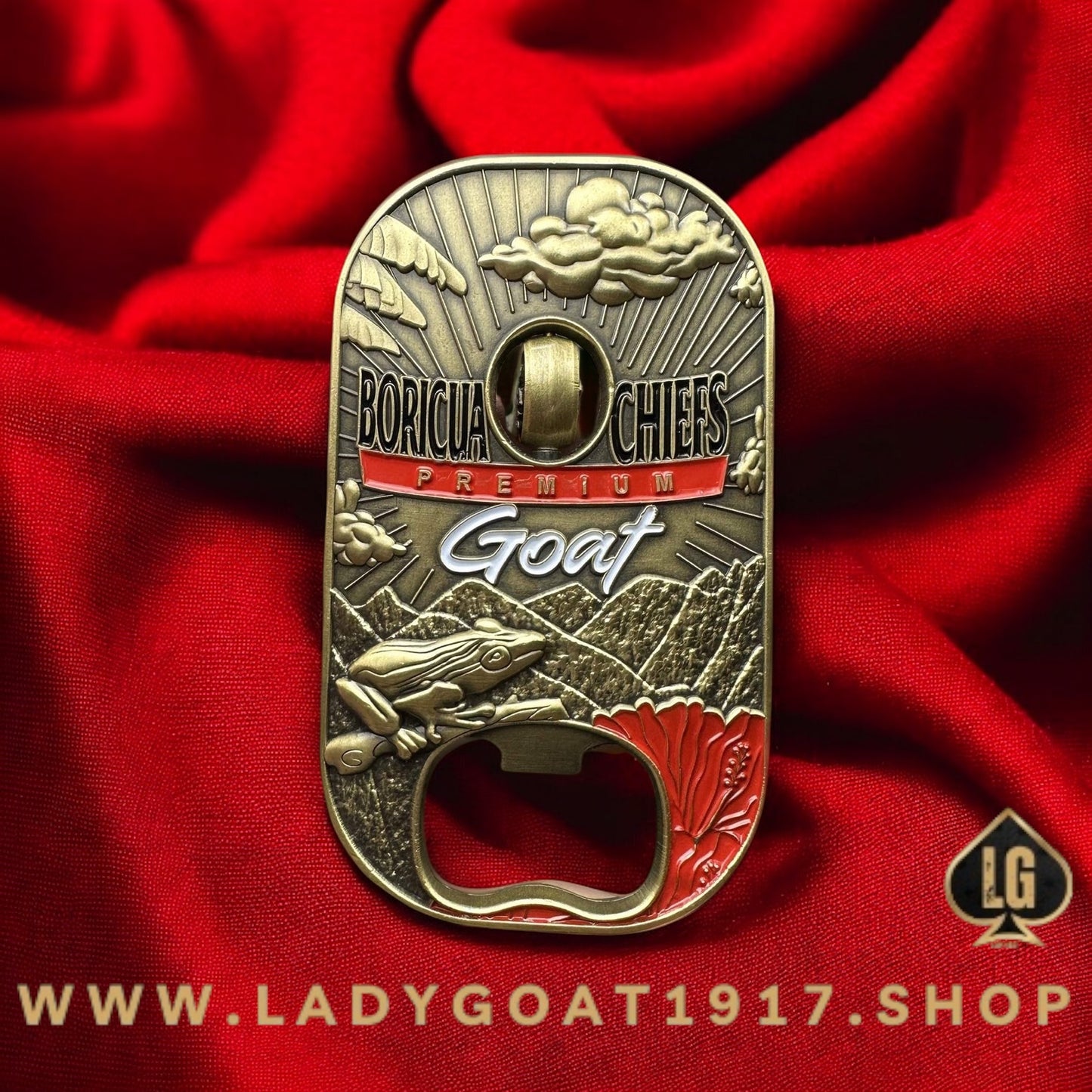 Boricua Chiefs Medalla Challenge Coin 23"