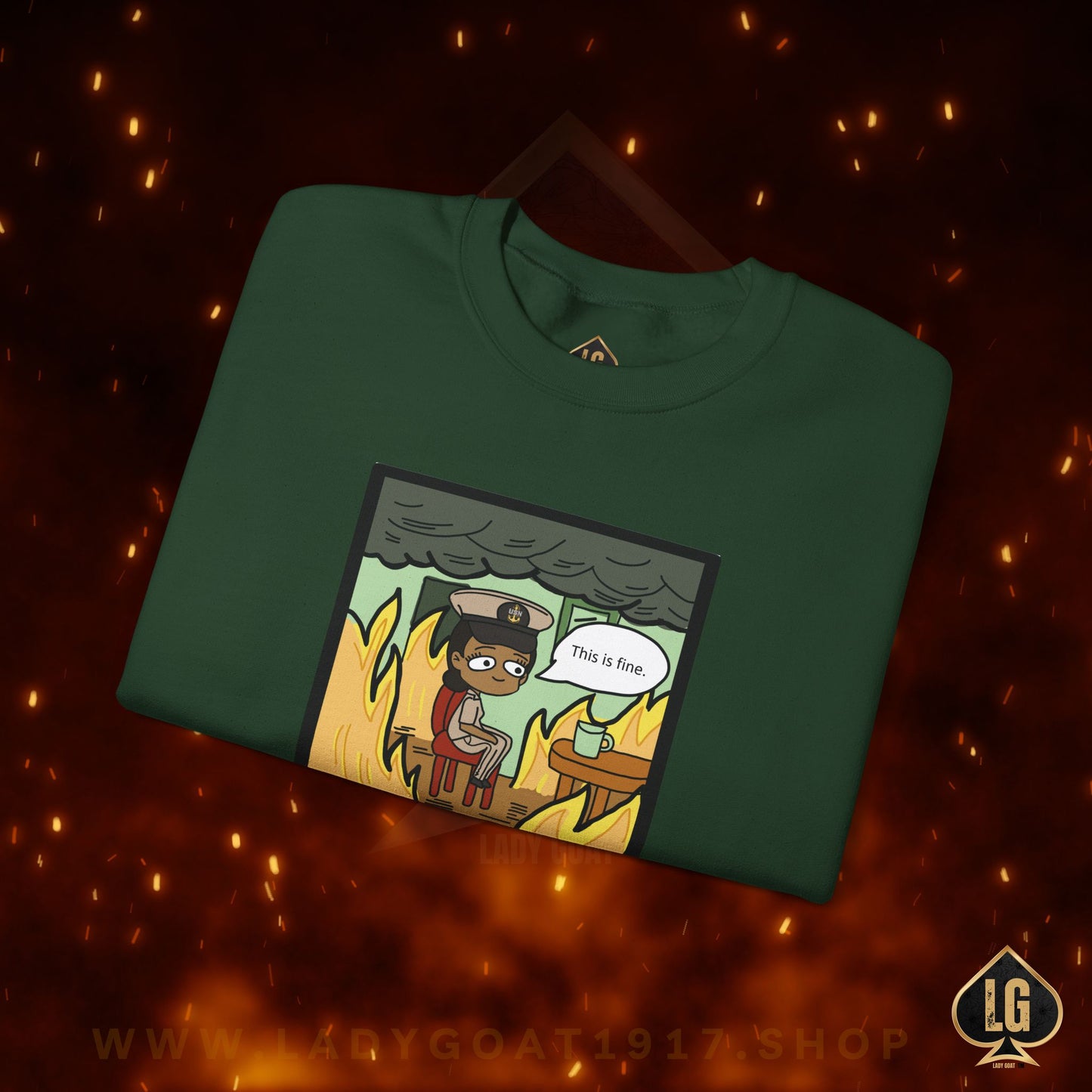 This is Fine ! V5 CPO Crewneck Sweater