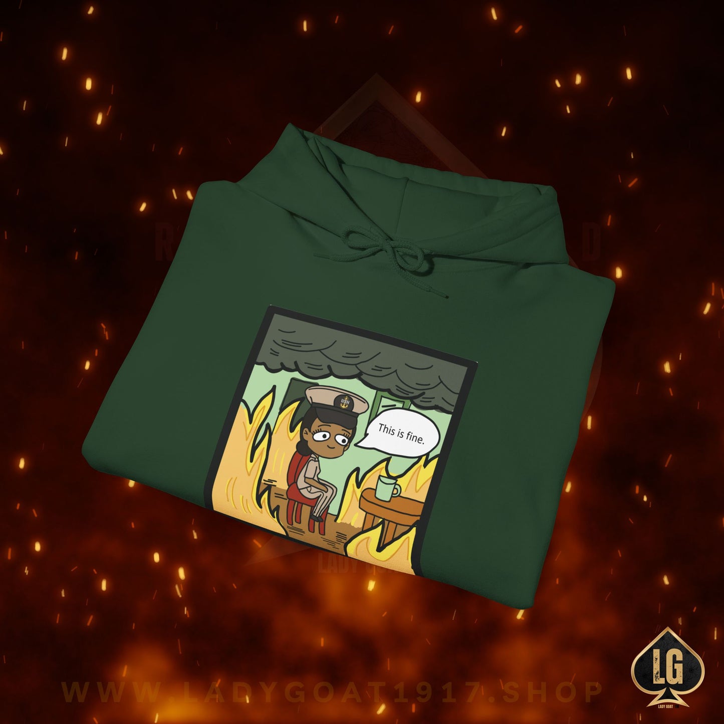 This is Fine ! V5 CPO Unisex Hoodie