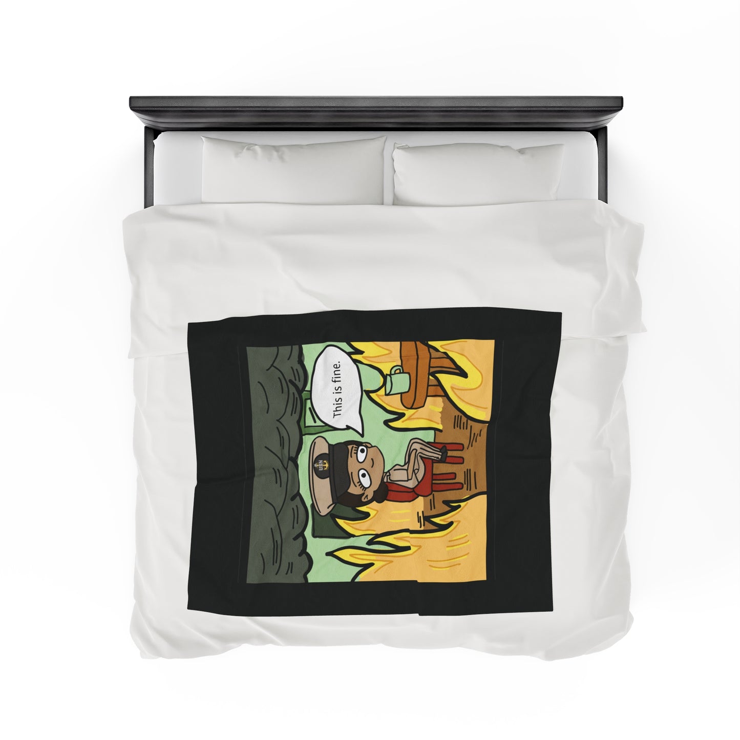 This is Fine ! V1 SCPO Fleece Blanket