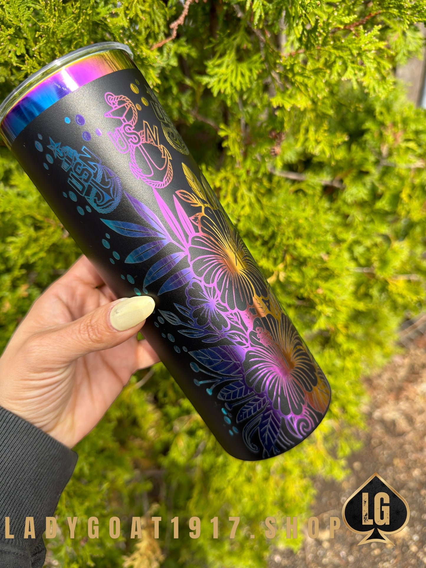 Crest of Wave Black OD 20oz Tumbler Limited w/ Accesories