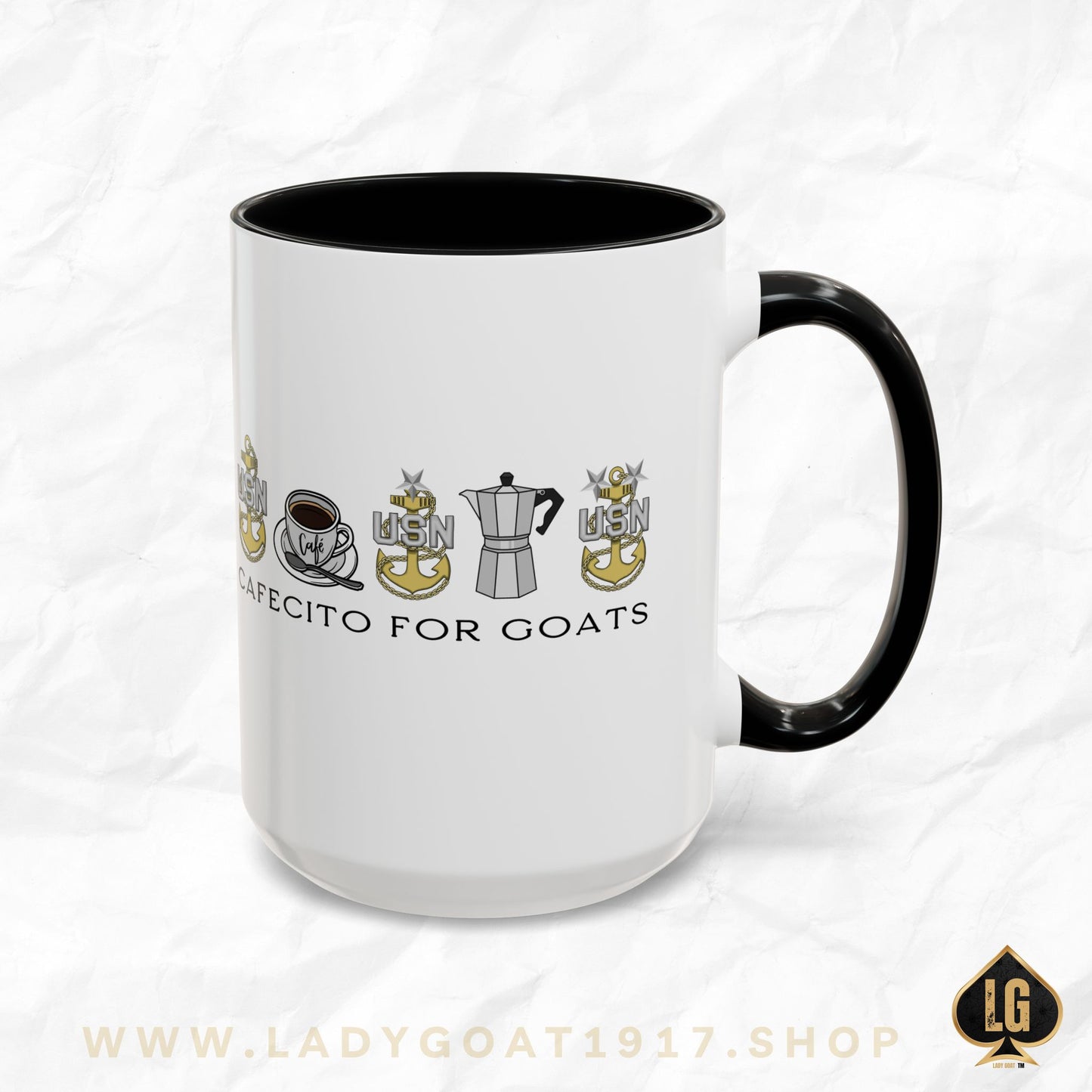 Cafecito for Goats Coffee Mug 15oz