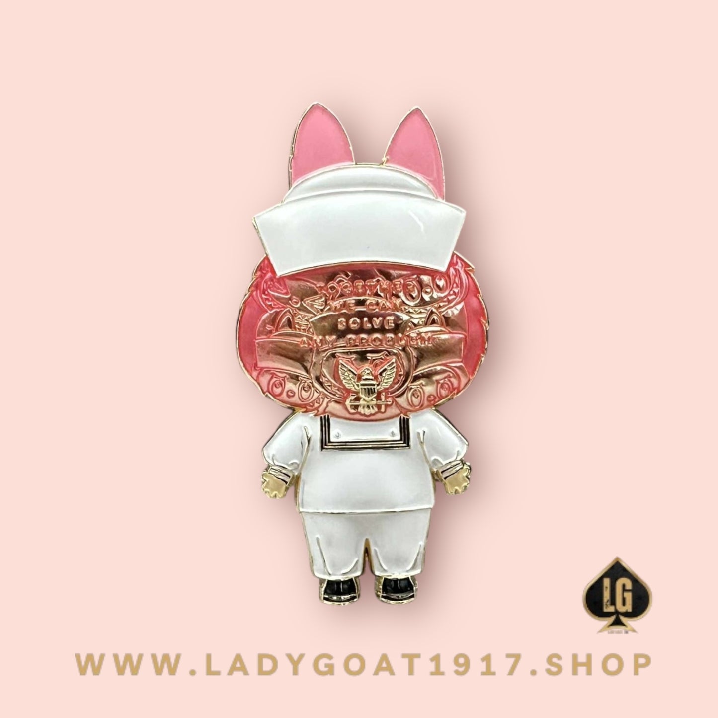 LaSailor Challenge Coin 25”PRE-SALE****Pink Whites