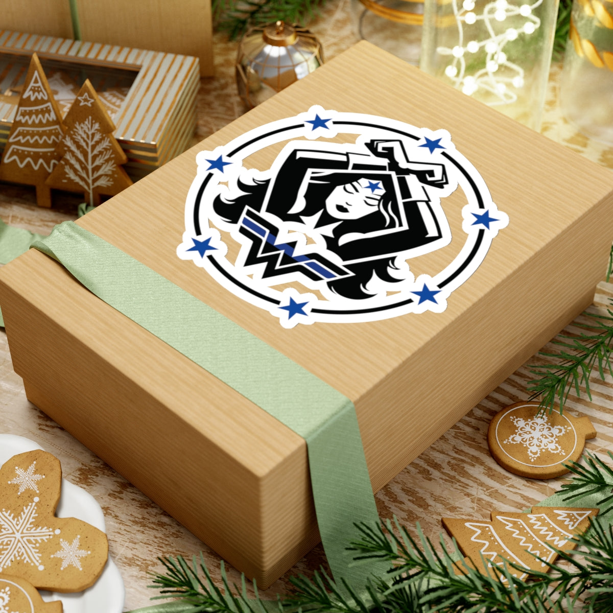 WW Blue Line Sticker V1