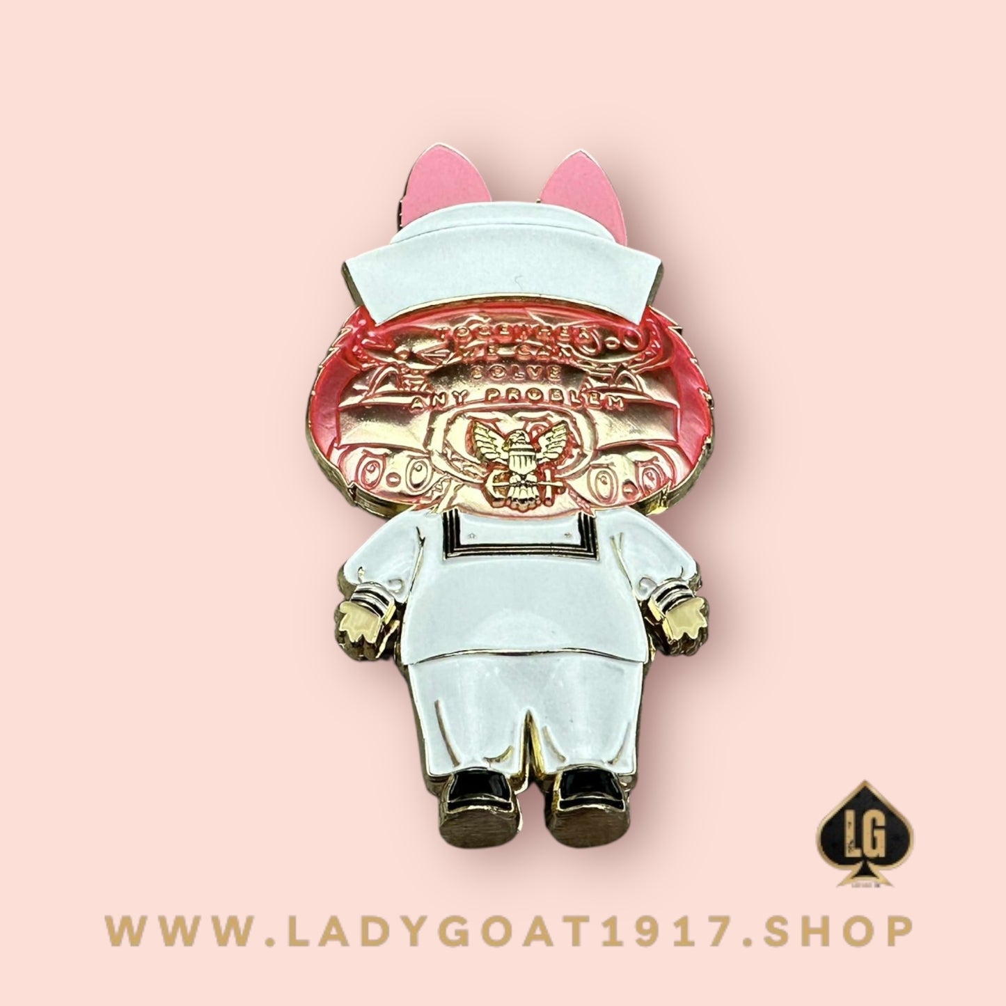 LaSailor Challenge Coin 25”PRE-SALE****Pink Whites