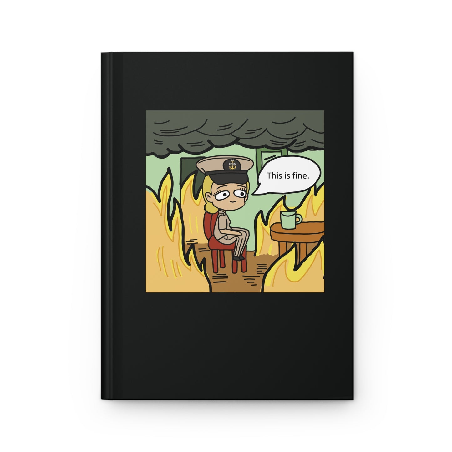 This is Fine ! V2 SCPO Hardcover Journal Matte