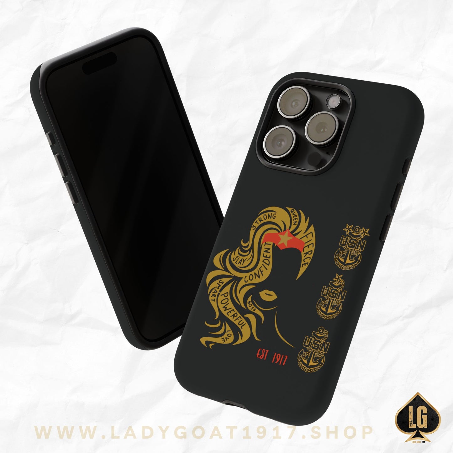 WW OG Long Hair Gold Phone Case