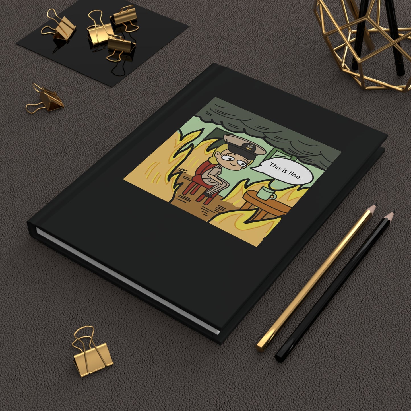 This is Fine ! V2 SCPO Hardcover Journal Matte