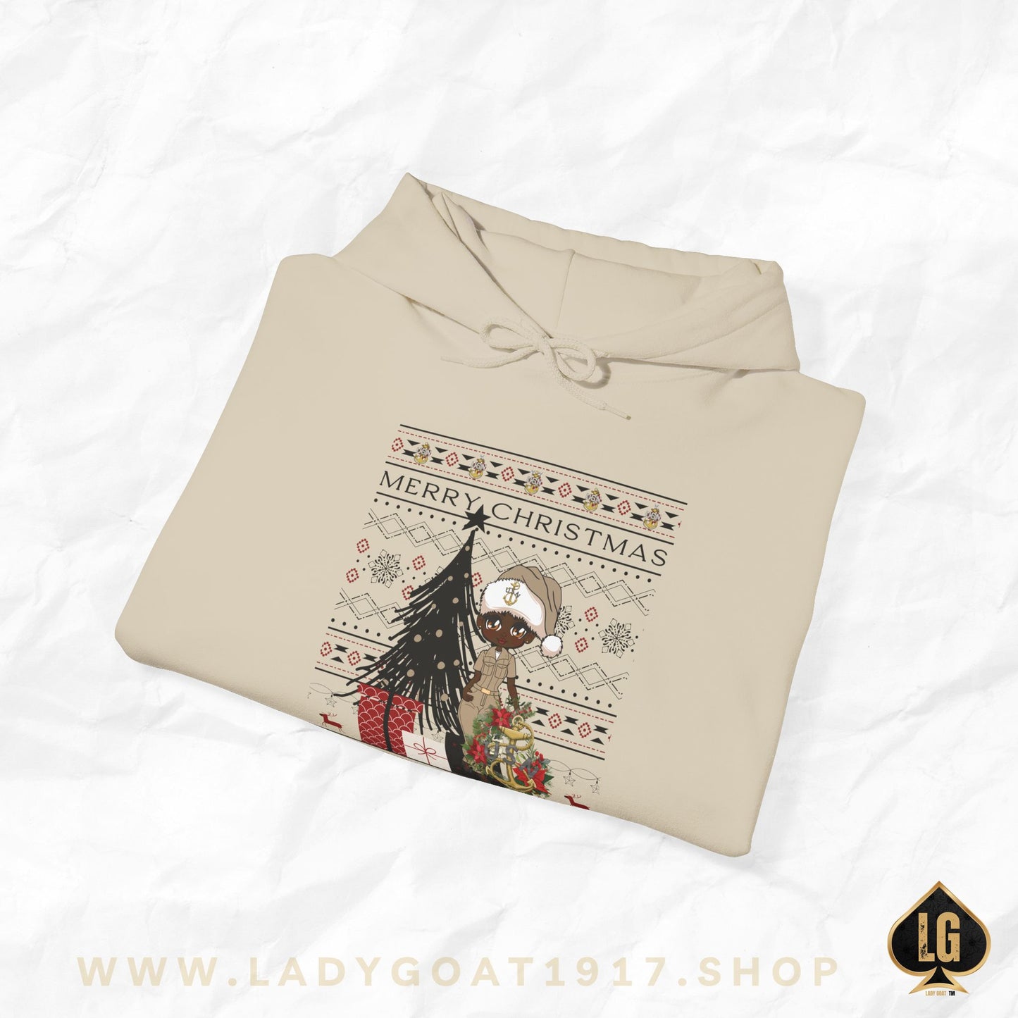 Khaki Christmas V3 Unisex Hoodie