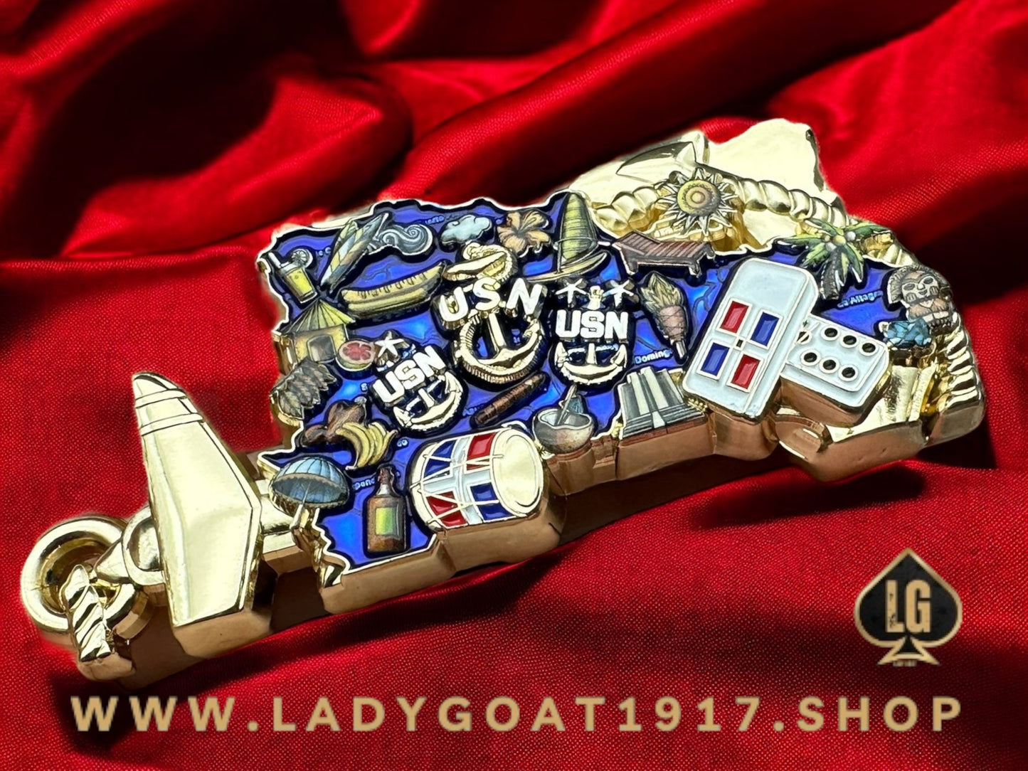 DR  🇩🇴 Goat Challenge Coin 25”