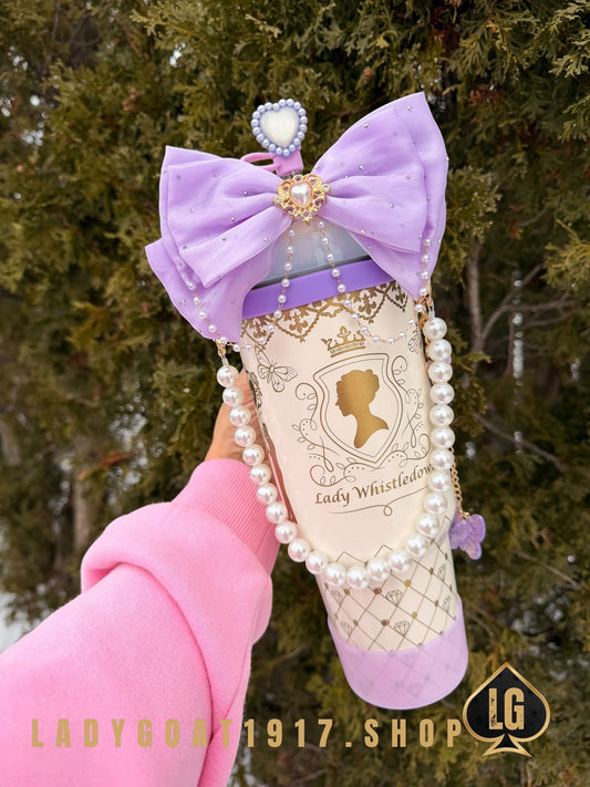 Purple S4 Bridgerton 40 oz Tumbler W/ Accessories