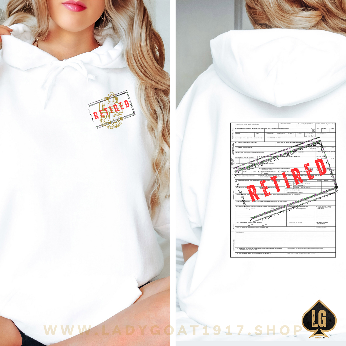 DD214 Retired CPO Unisex Hoodie