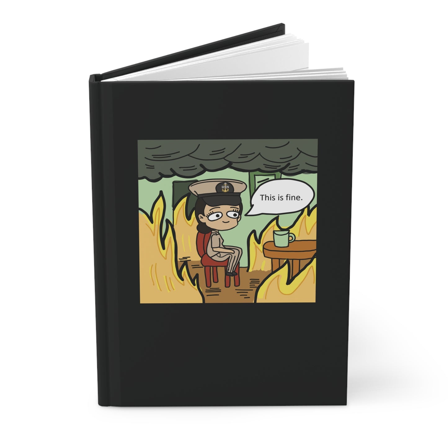 This is Fine ! V4 SCPO Hardcover Journal Matte