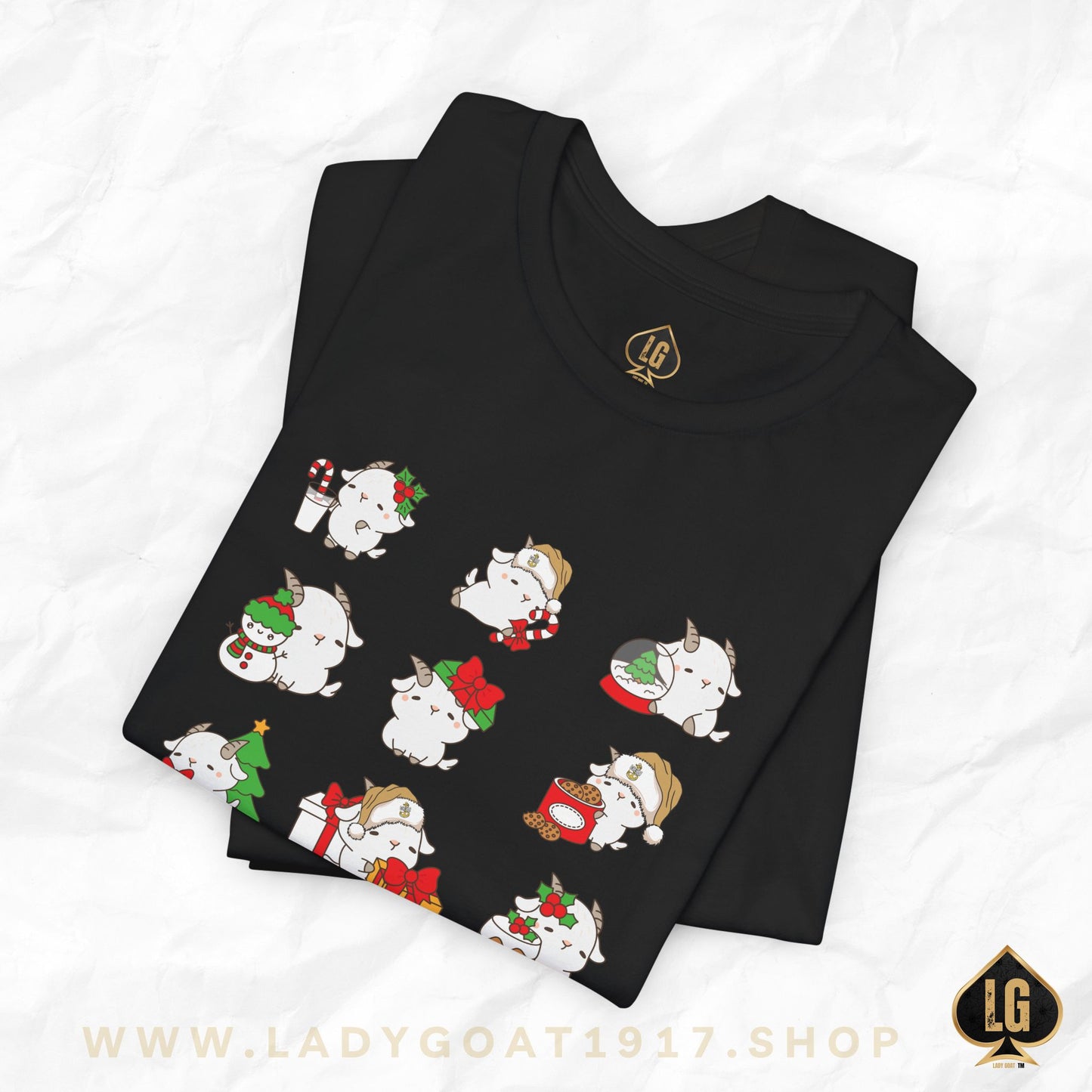 Hello Goat Christmas Unisex Tee