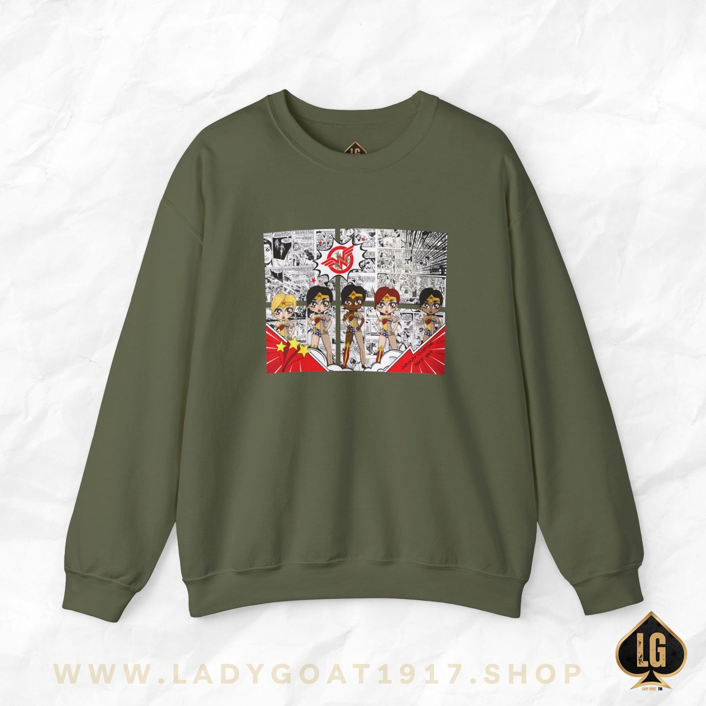 News Flash Comic Crewneck Sweater