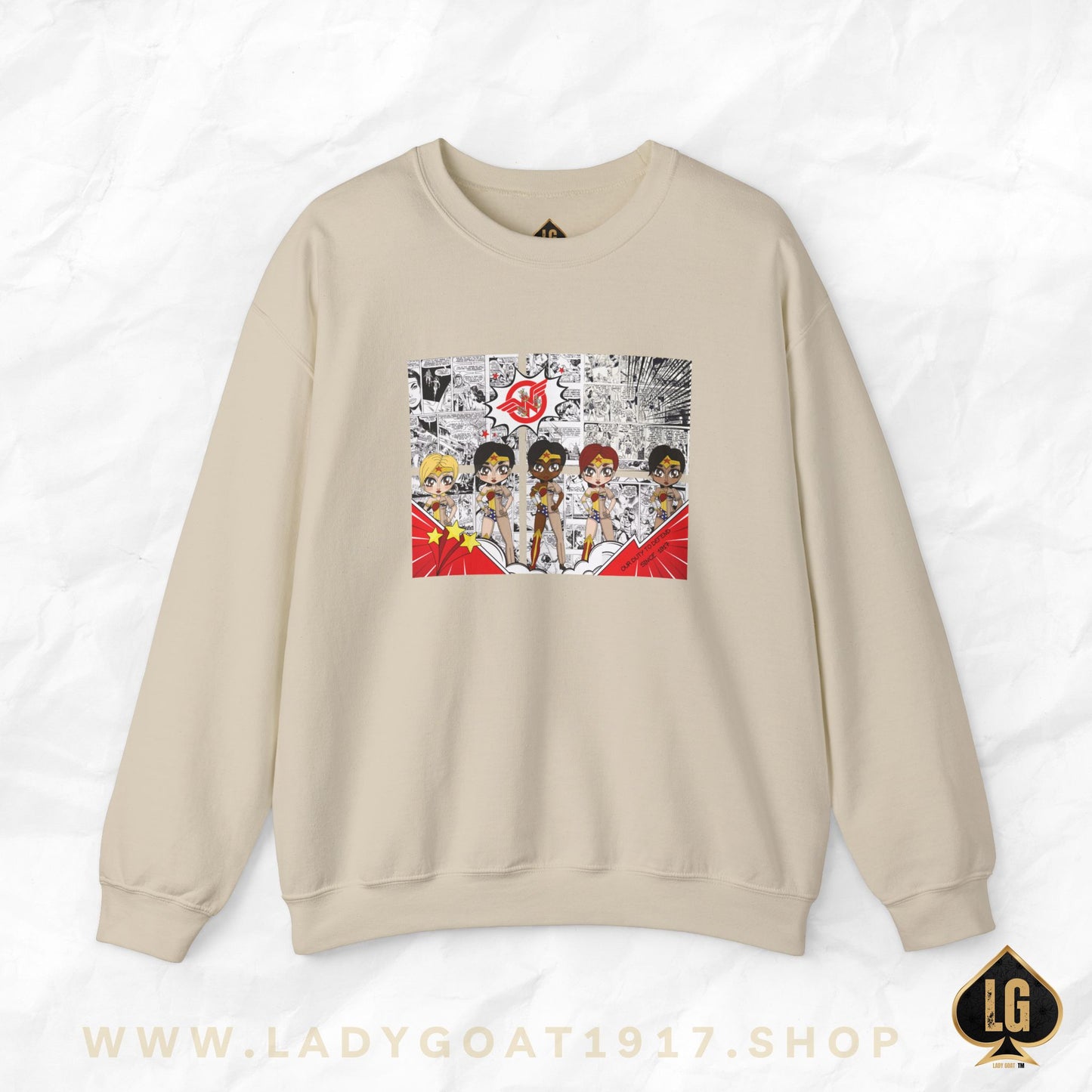News Flash Comic Crewneck Sweater
