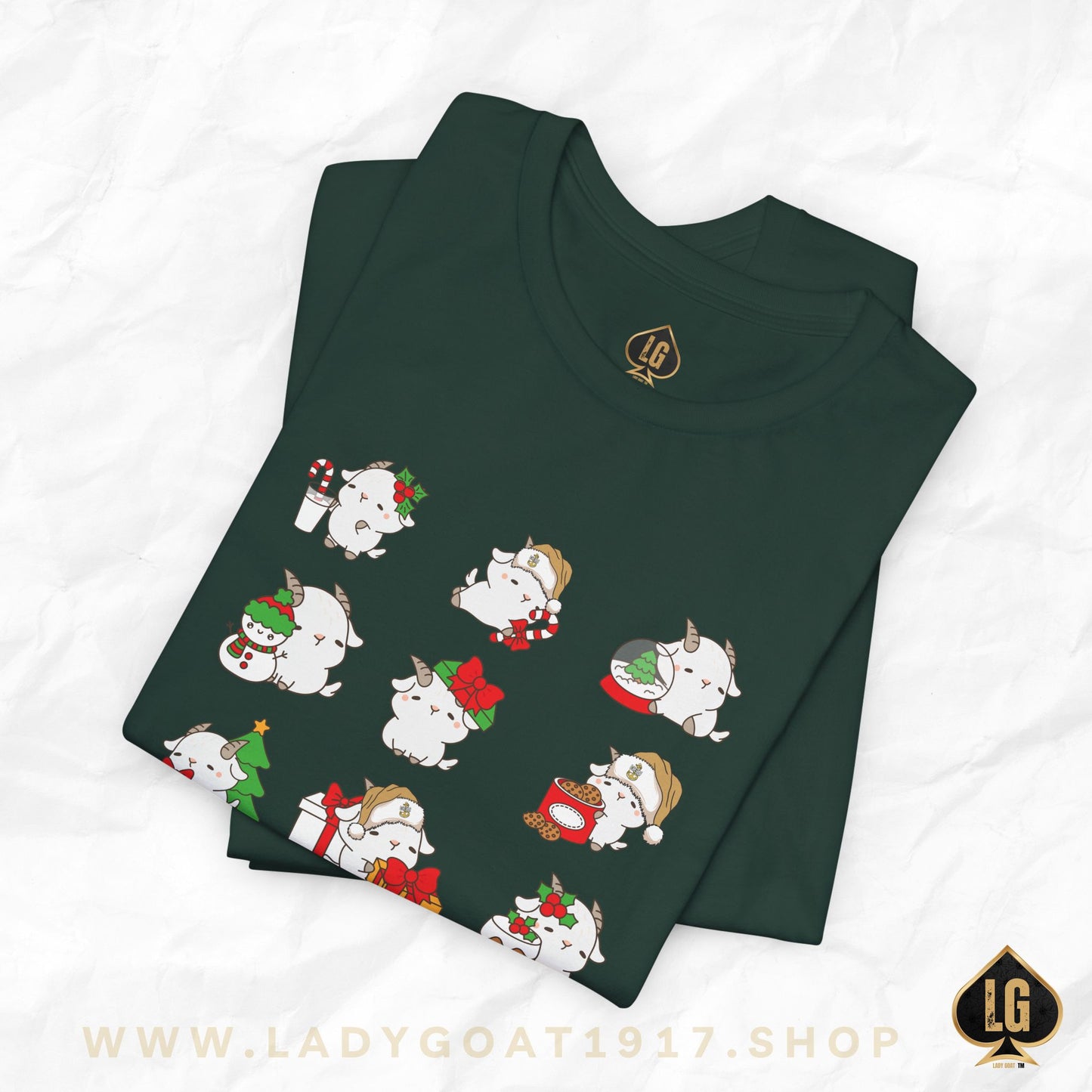 Hello Goat Christmas Unisex Tee