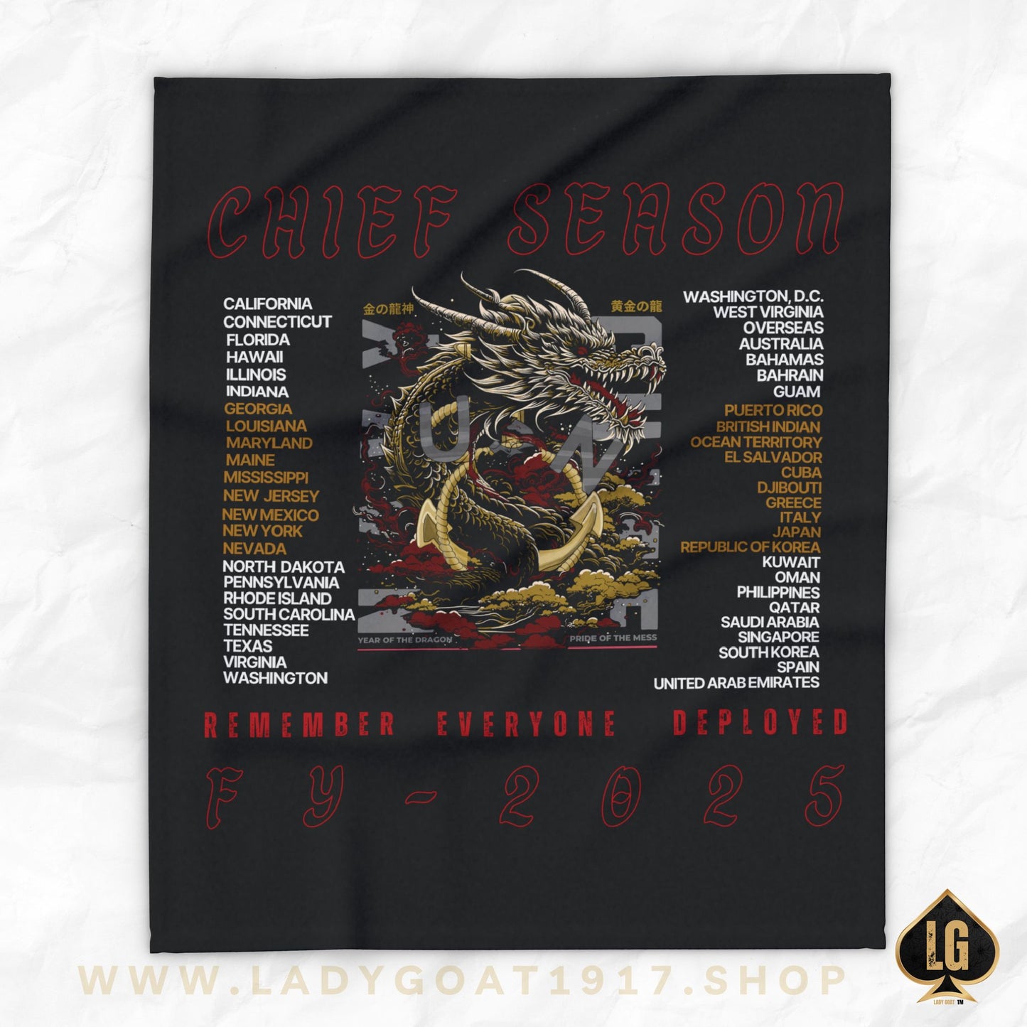 FY25 Year of the Dragon Fleece Blanket
