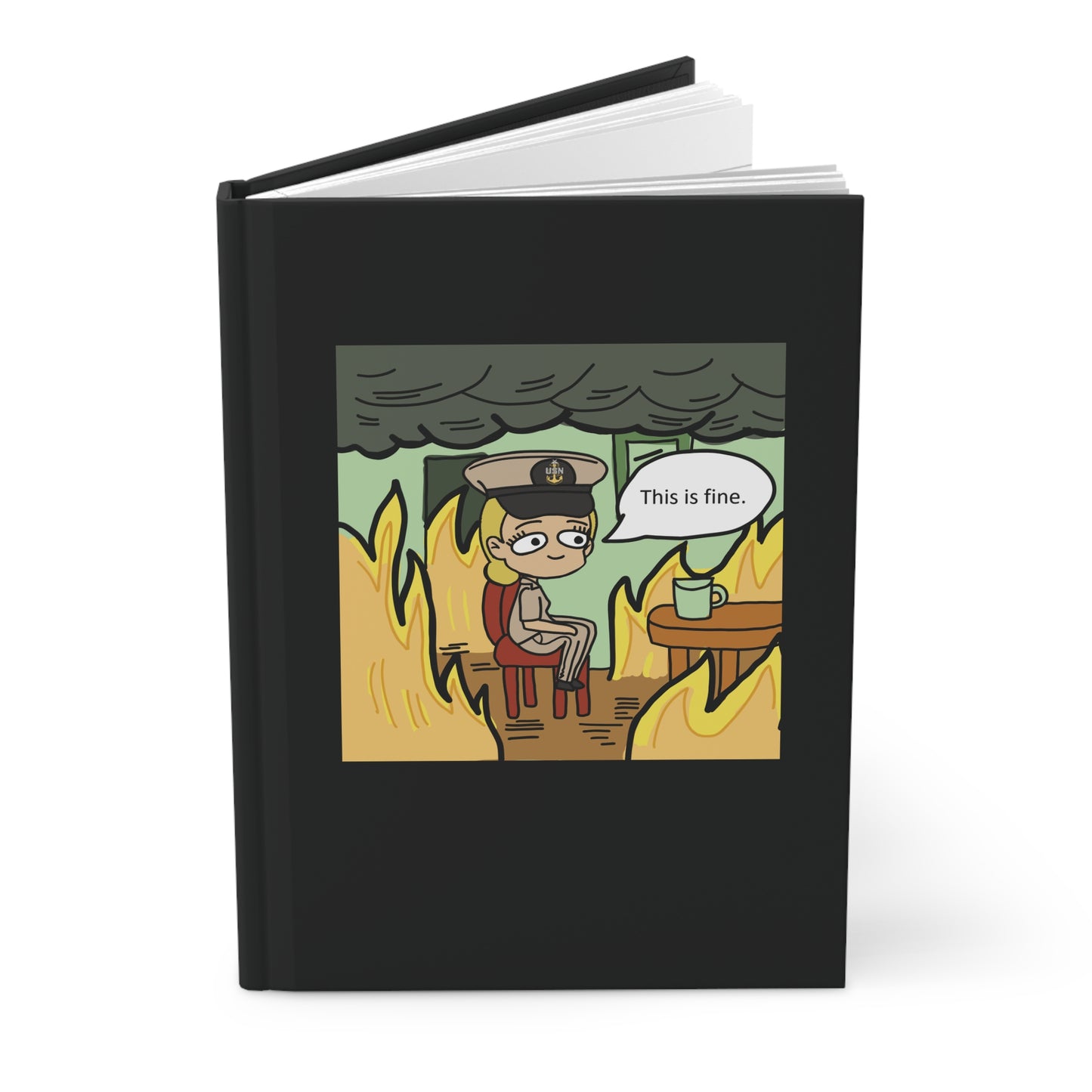 This is Fine ! V2 SCPO Hardcover Journal Matte