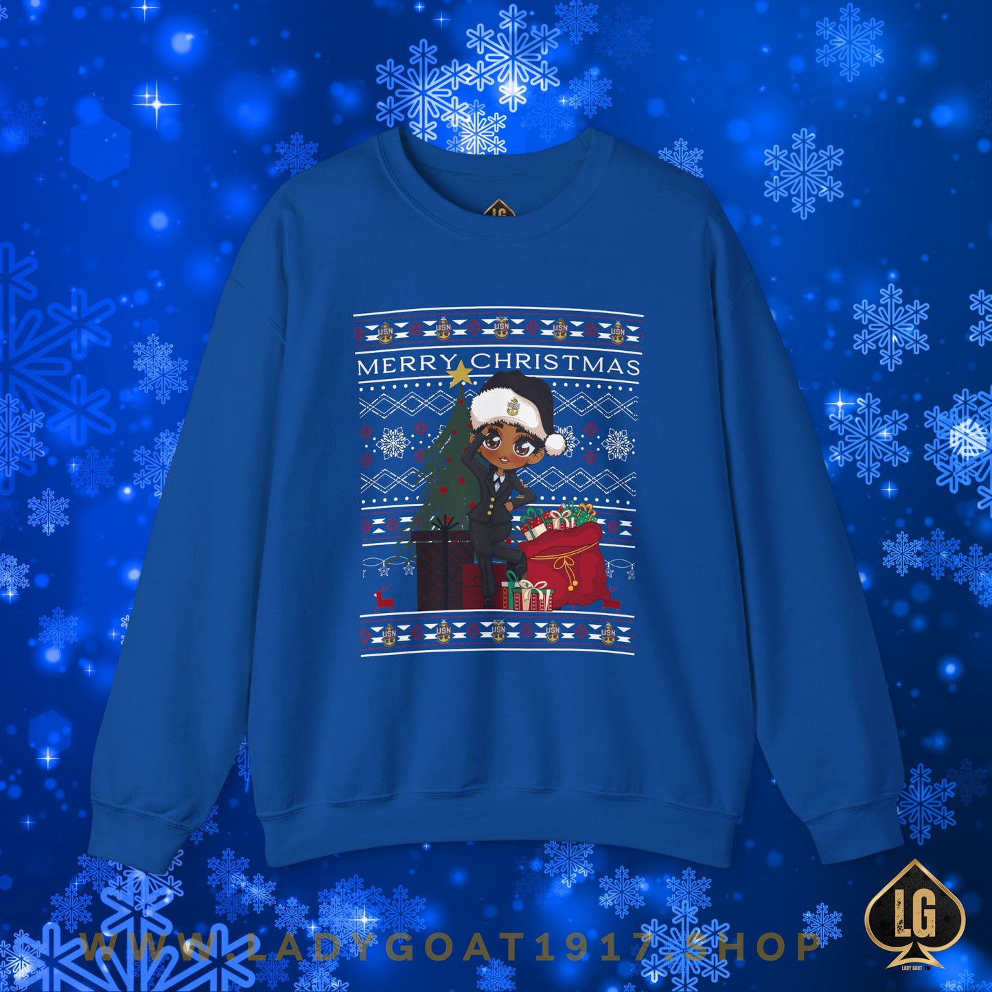 Christmas Blues V1 Crewneck Sweater