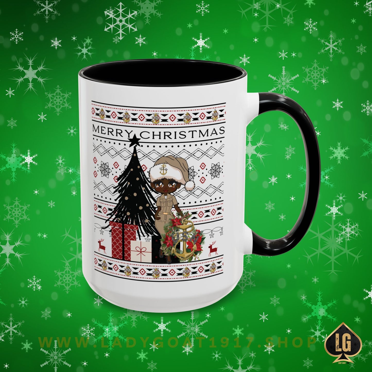 Khaki Christmas V3 15oz Mug