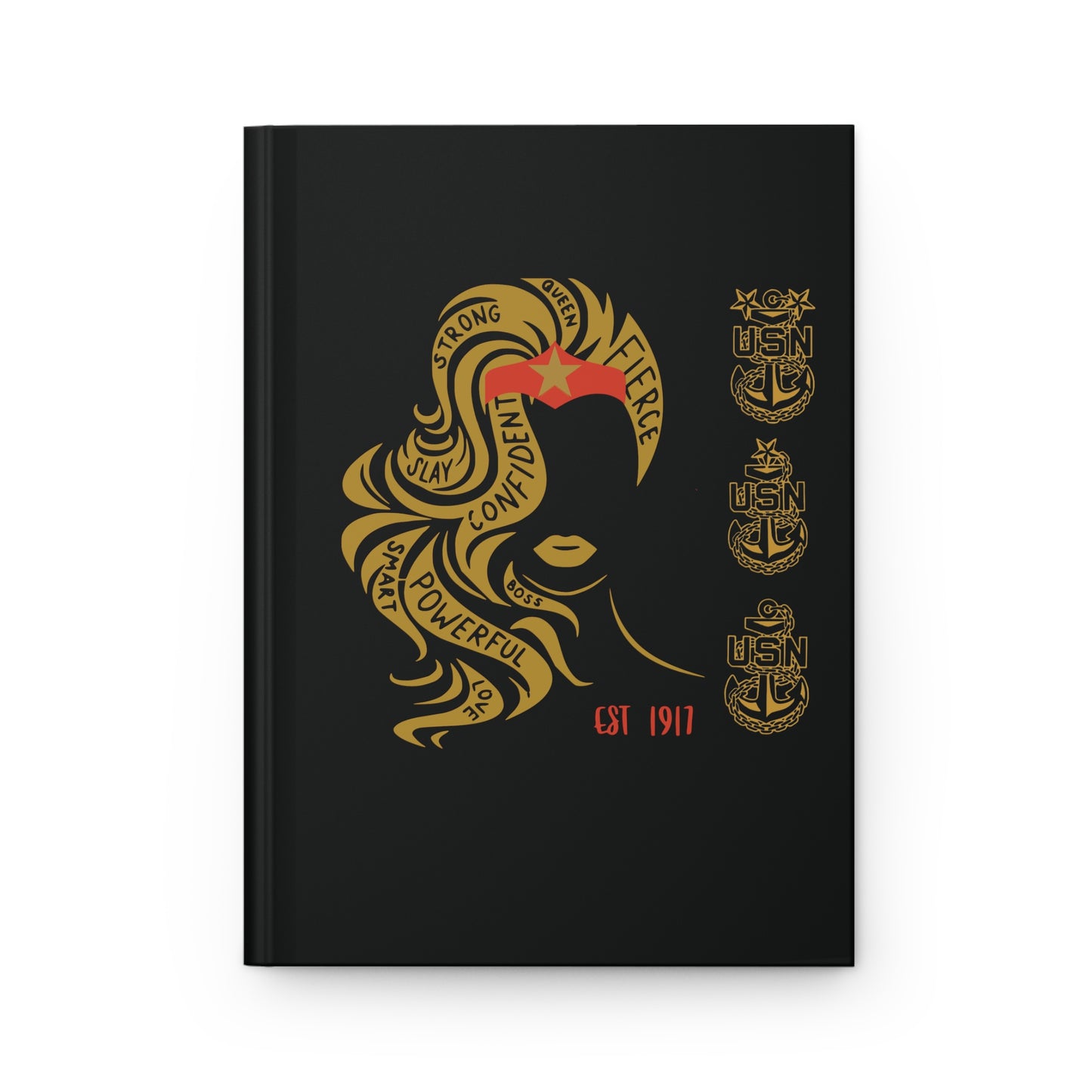 WW OG Long Hair Gold Hardcover Journal Matte