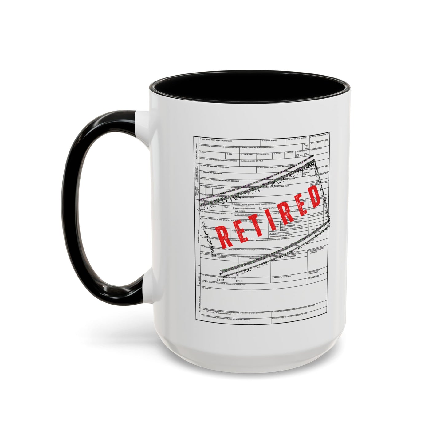 DD214 Retired 15oz Mug
