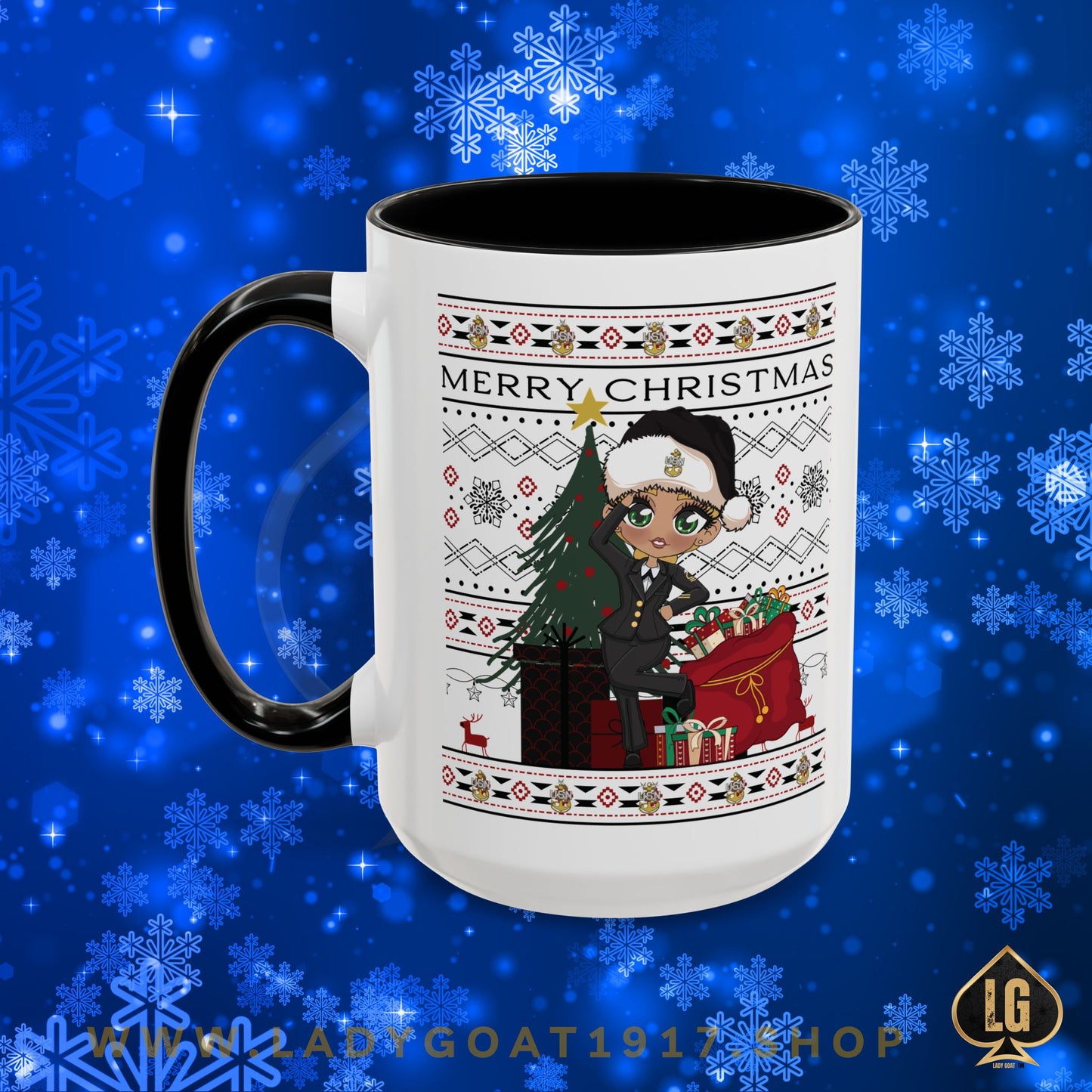Christmas Blues V9 15oz Mug