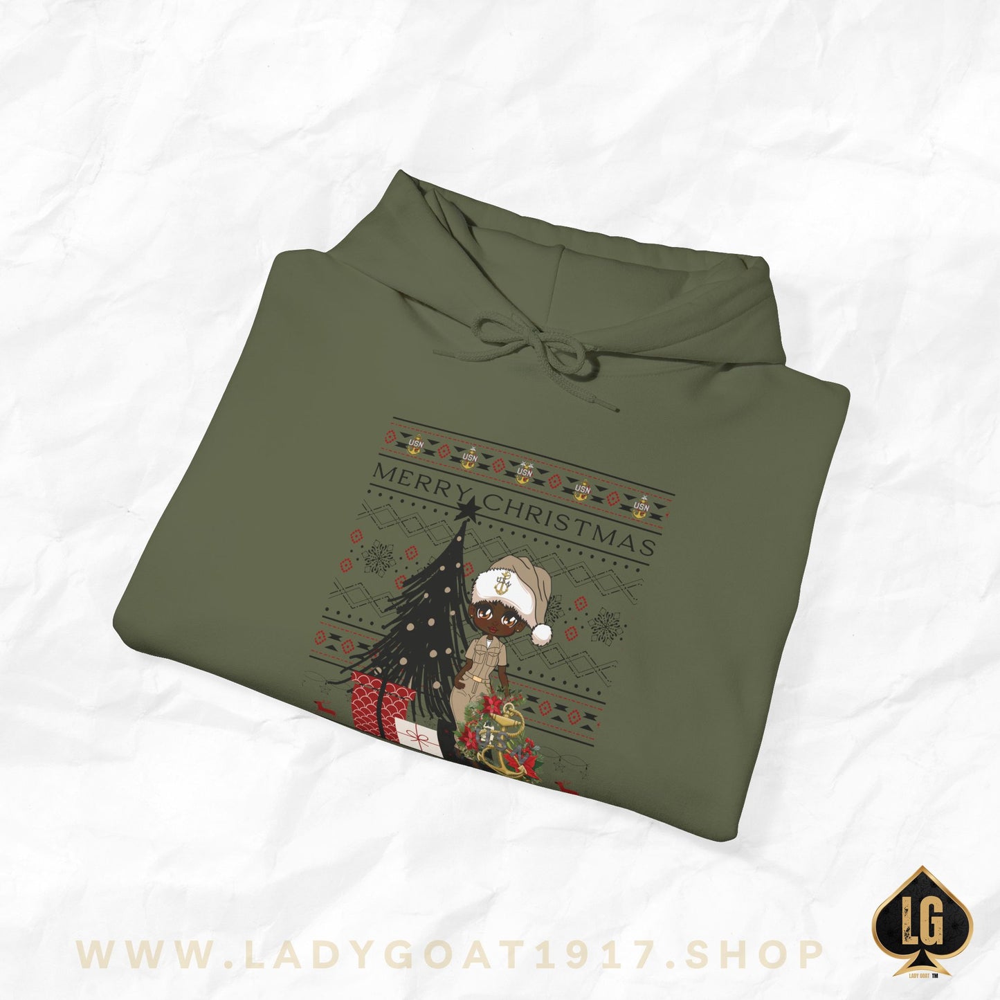 Khaki Christmas V3 Unisex Hoodie