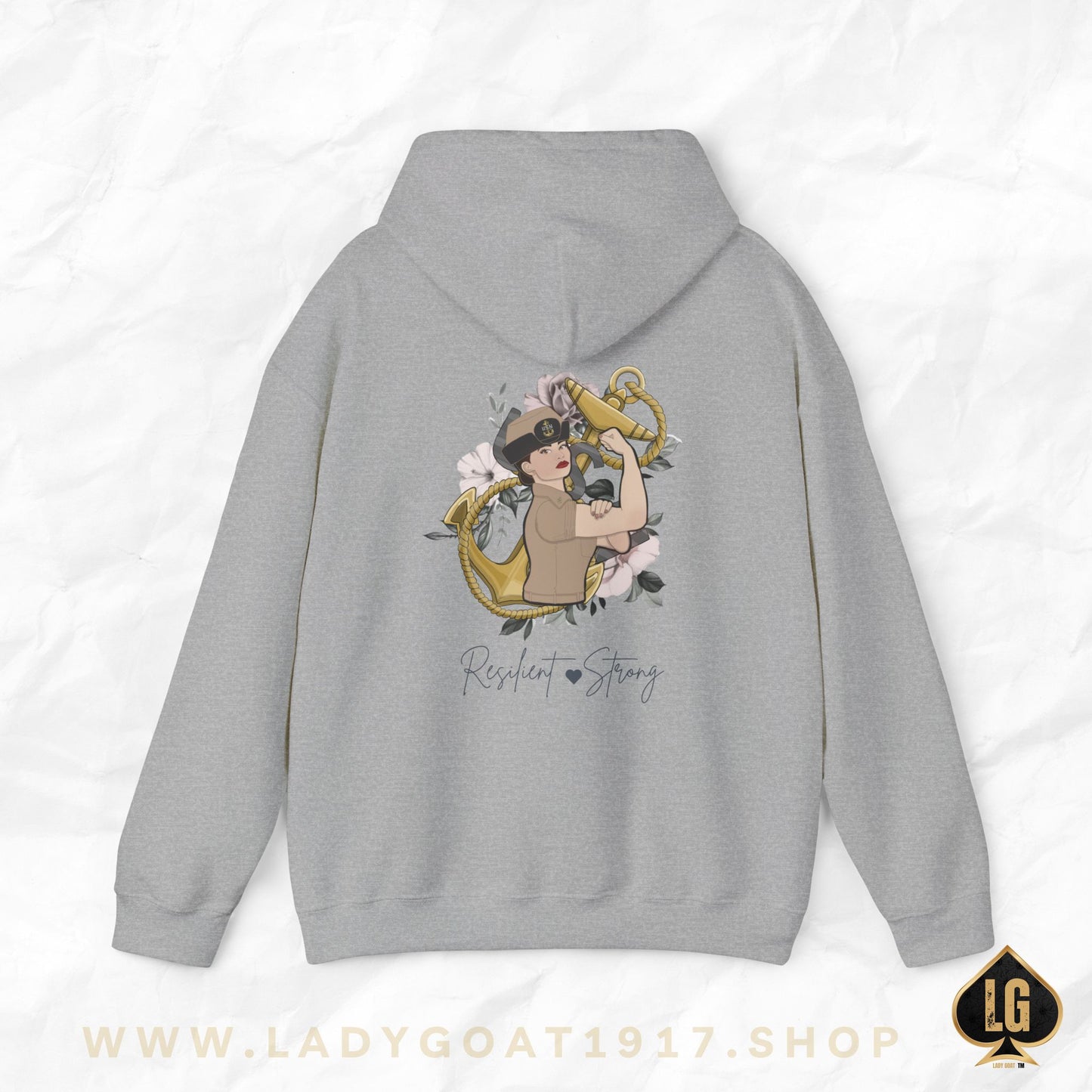 Resilient and Strong V6 Bucket Unisex Hoodie