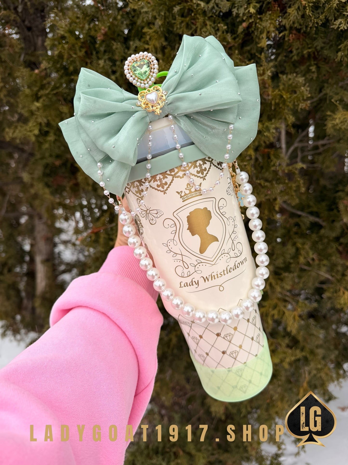 Green S4 Bridgerton 40 oz Tumbler W/ Accessories