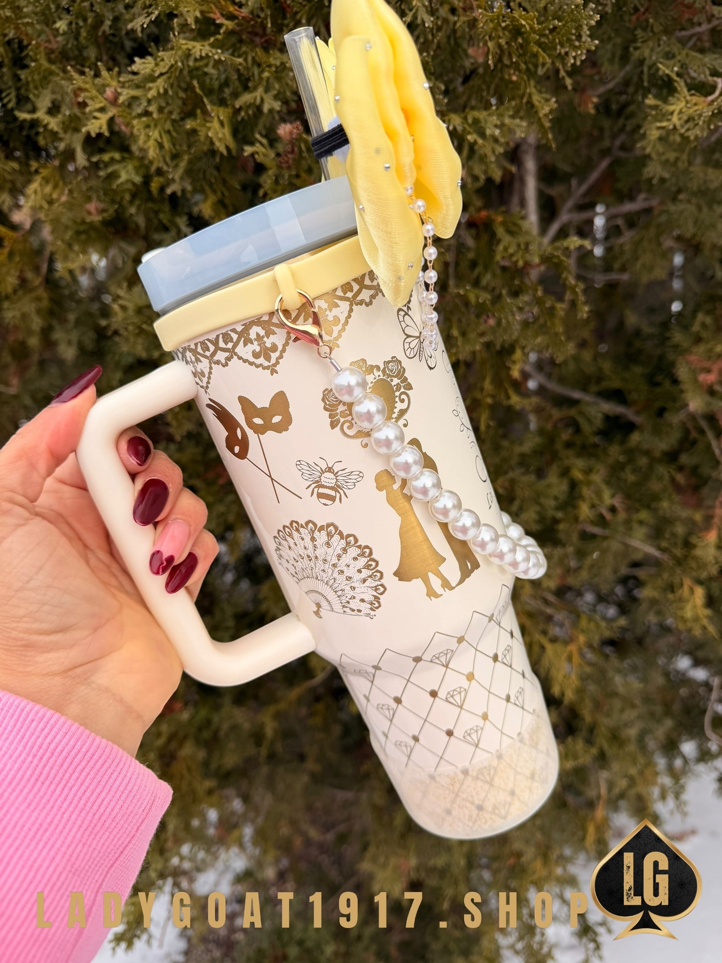 Yellow S4 Bridgerton 40 oz Tumbler W/ Accessories