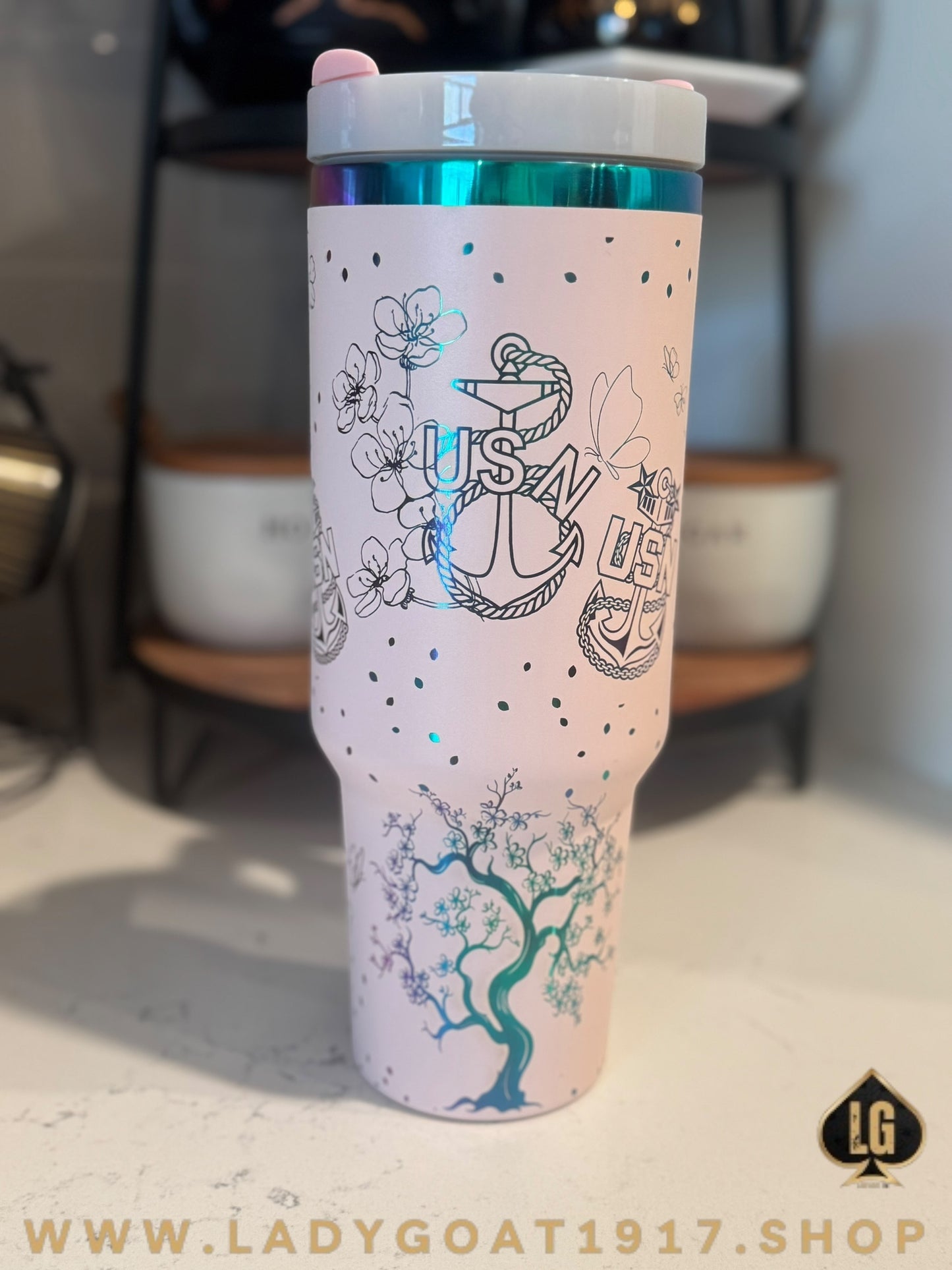 OD Cherry Blossom Tumbler 40oz Tumbler Limited CPO