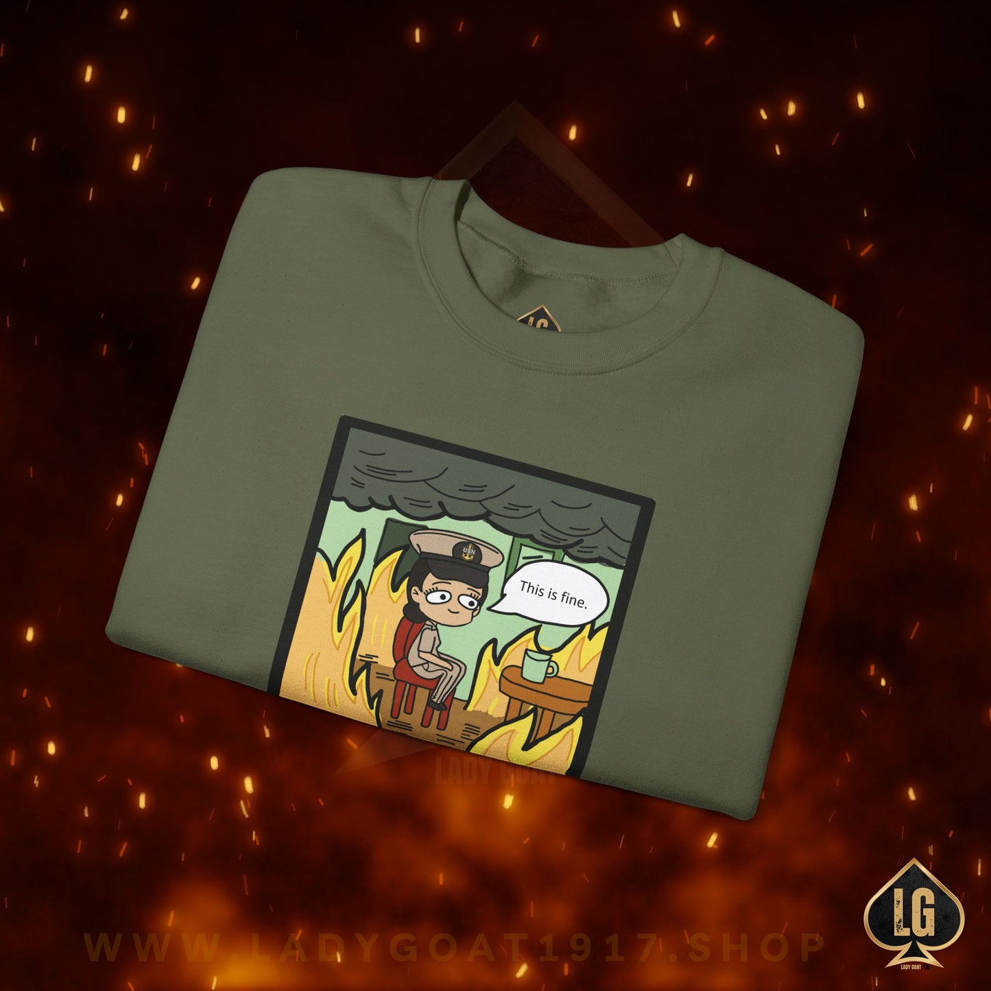 This is Fine ! V4 CPO Crewneck Sweater