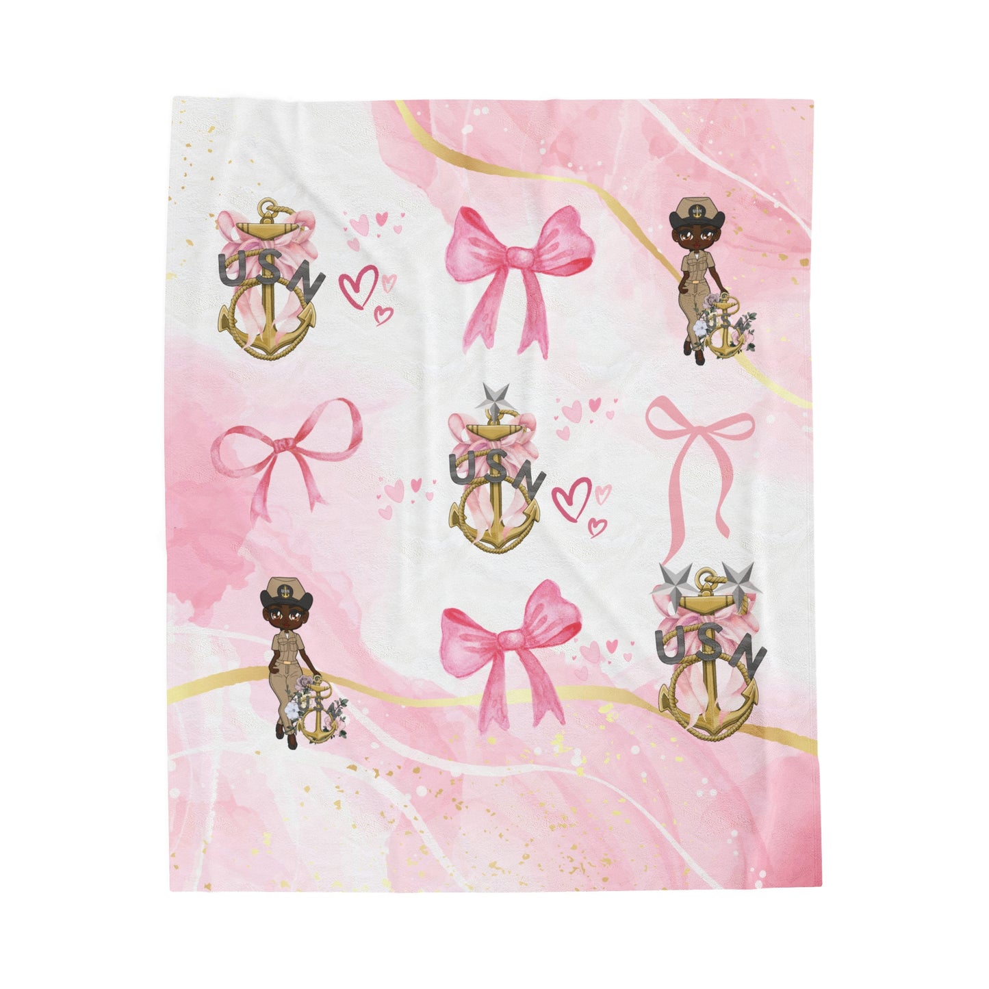 Lady Goat Coquette V3 Fleece Blanket