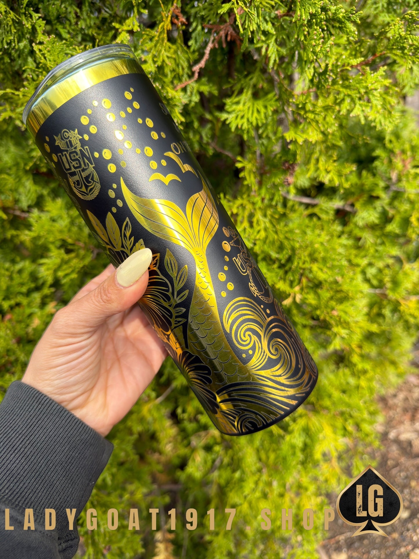 Crest of Wave Black OD 20oz Tumbler Limited w/ Accesories