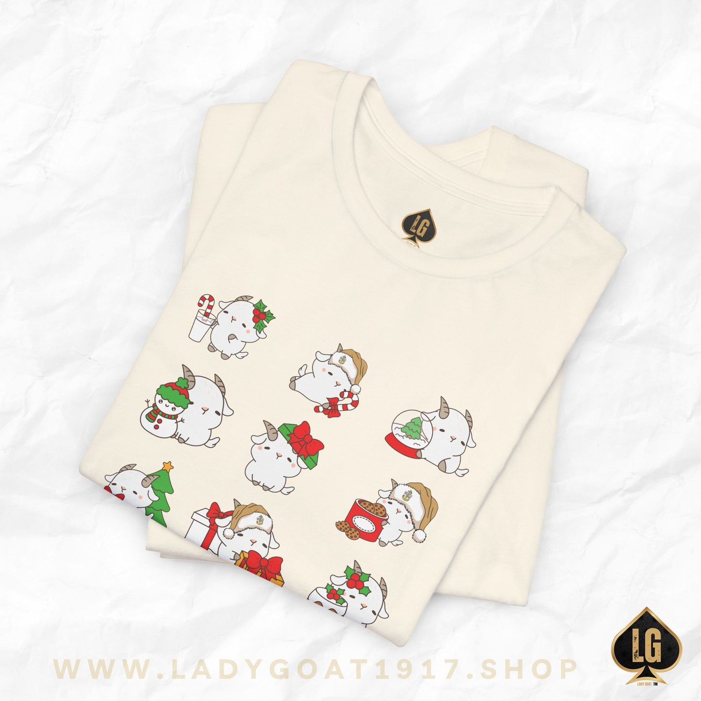 Hello Goat Christmas Unisex Tee