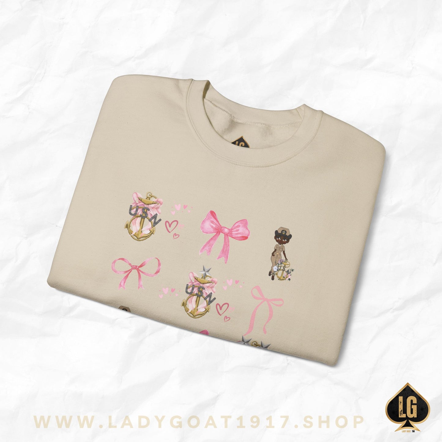 Lady Goat Coquette V3 Crewneck Sweater
