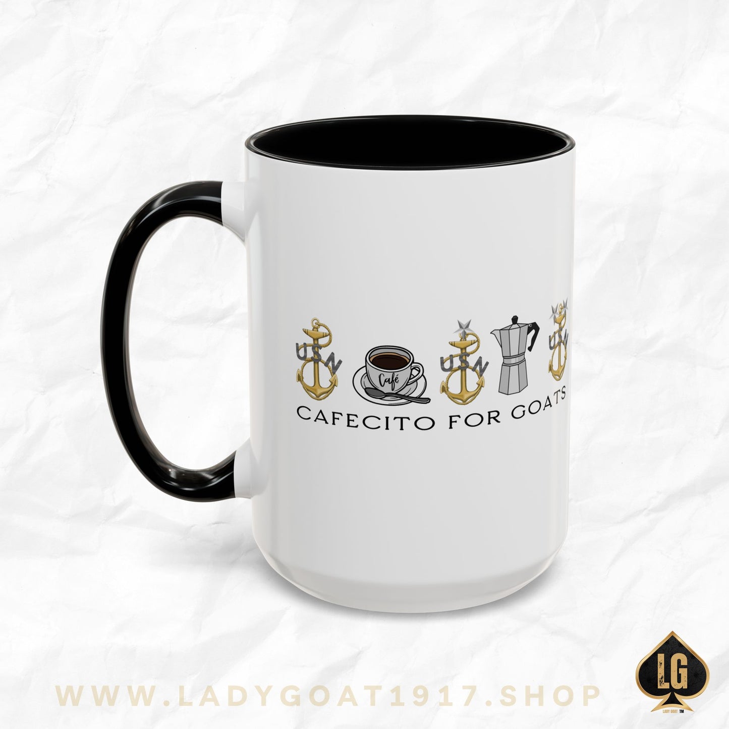 Vintage Cafecito for Goats Coffee Mug 15oz
