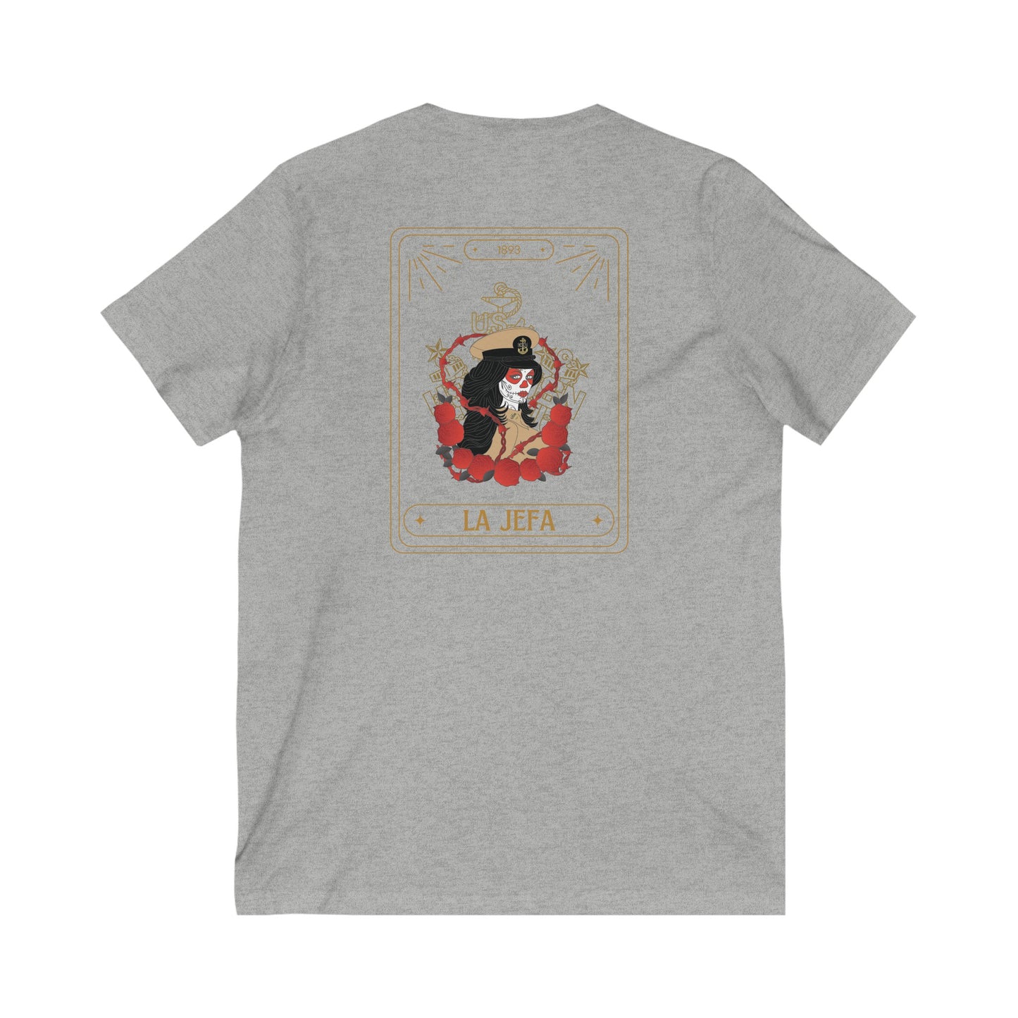 La Jefa Womens V-Neck Tee