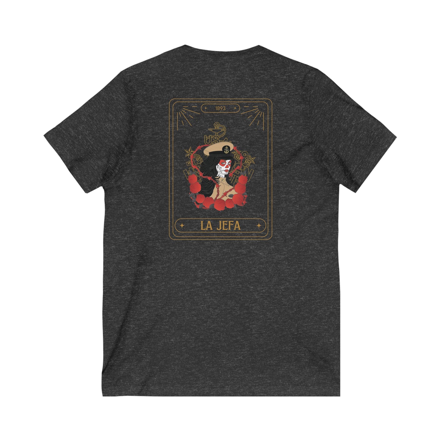 La Jefa Womens V-Neck Tee
