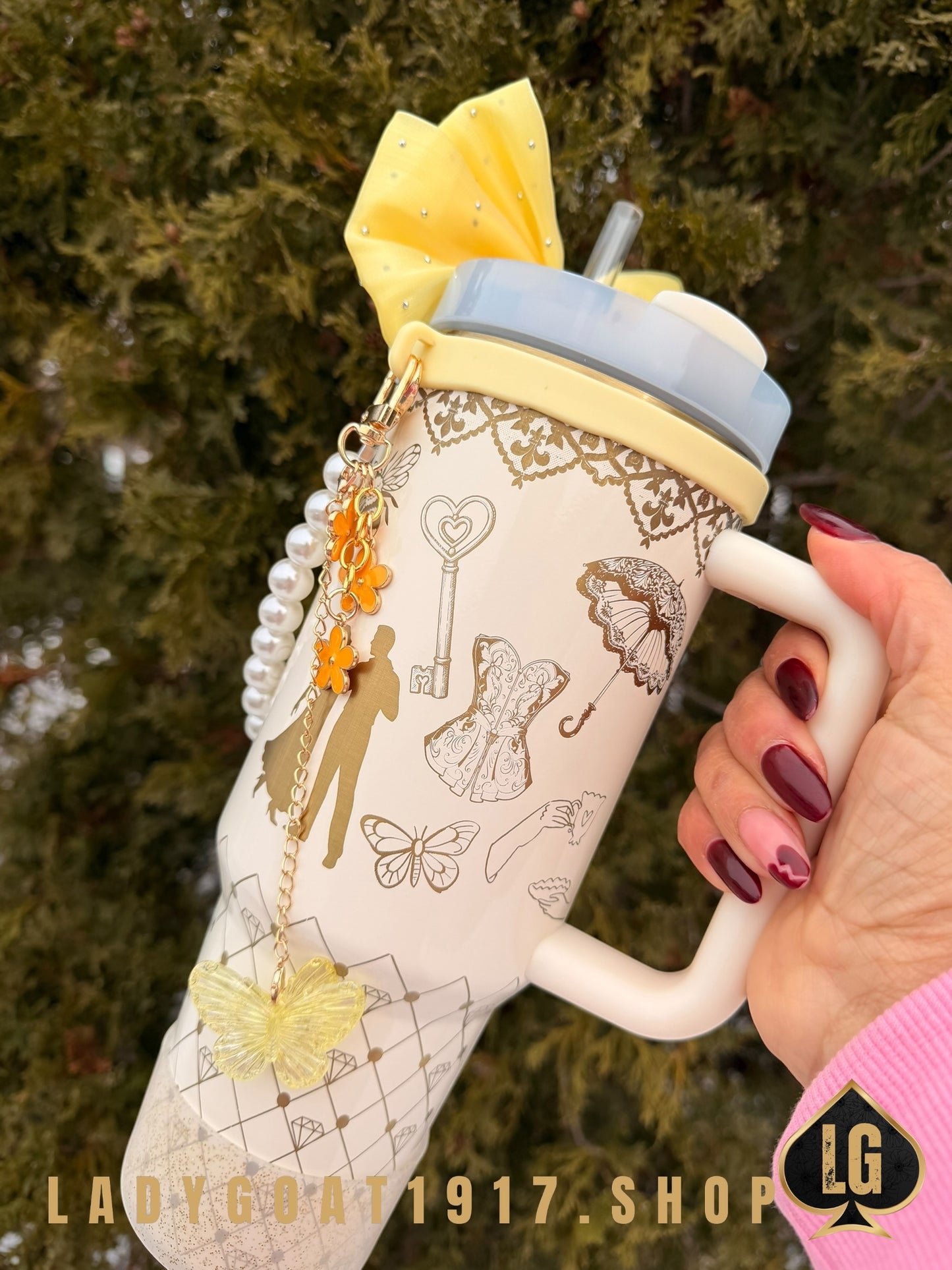 Yellow S4 Bridgerton 40 oz Tumbler W/ Accessories