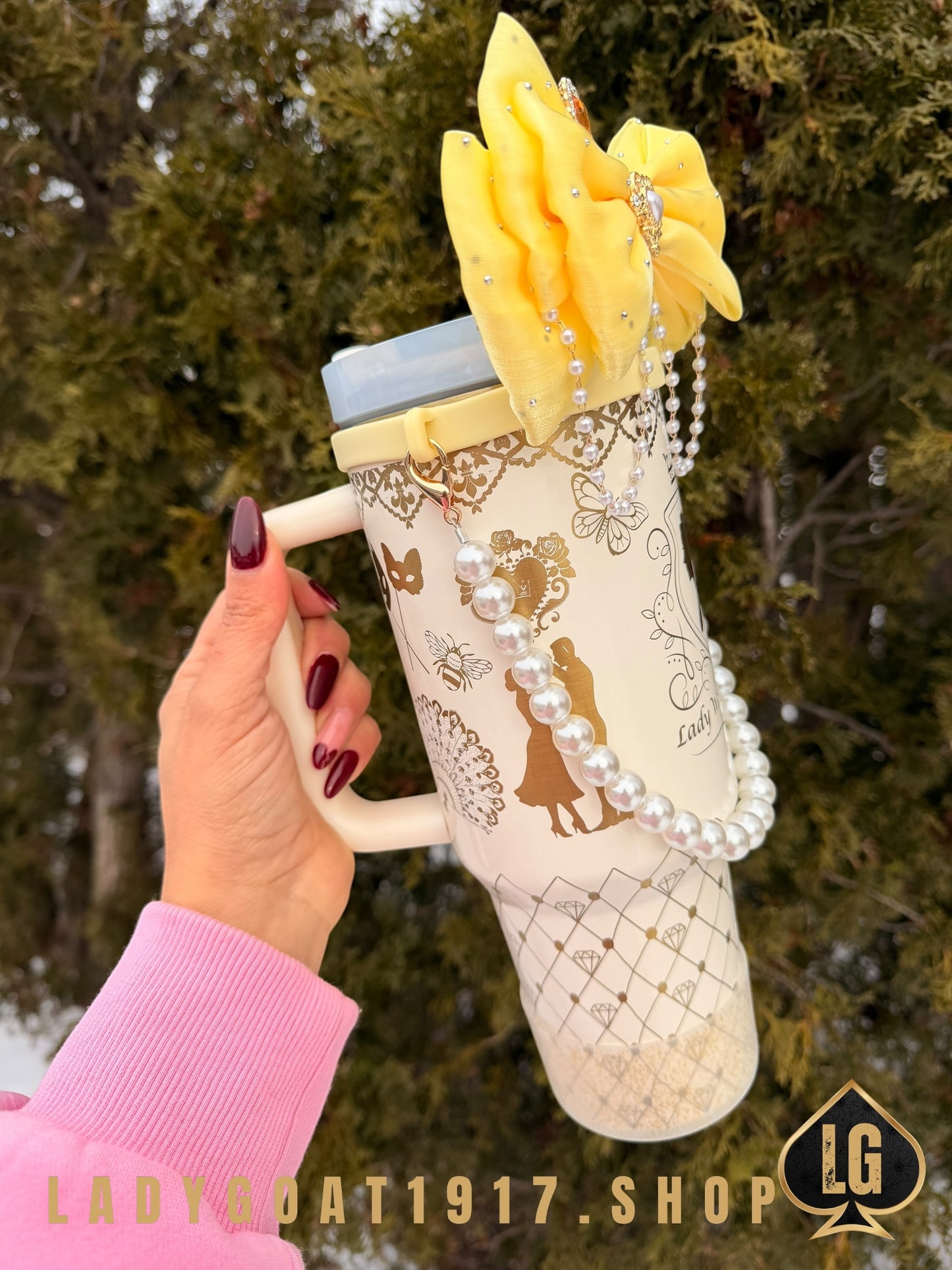 Yellow S4 Bridgerton 40 oz Tumbler W/ Accessories