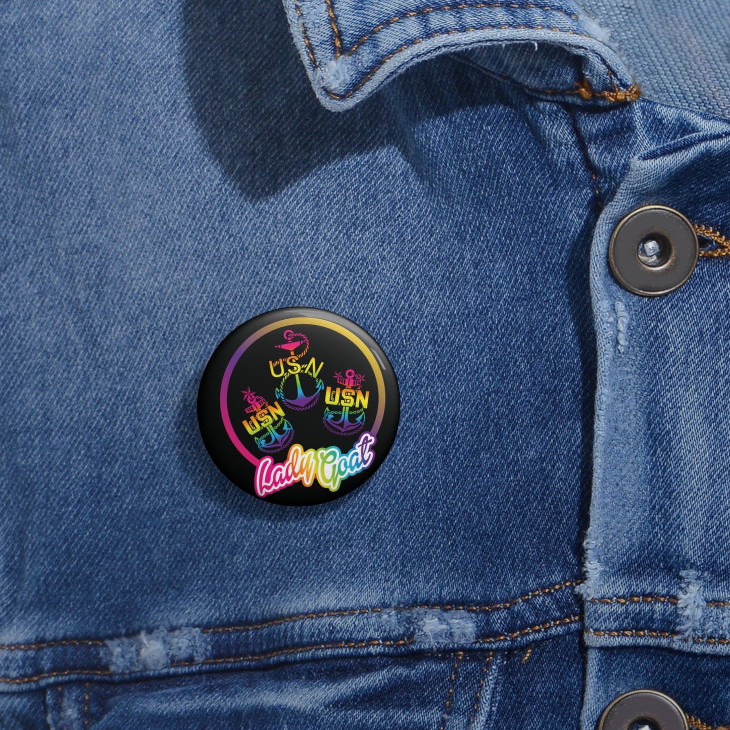 Lady Goat LF Edition Custom Pin Buttons