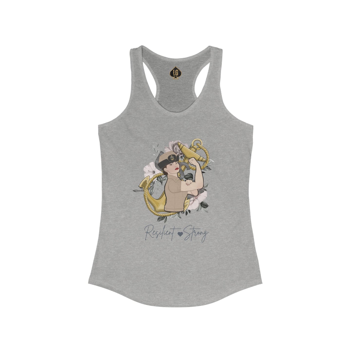 Resilient and Strong V6 Bucket Women's Ideal Racerback Tank