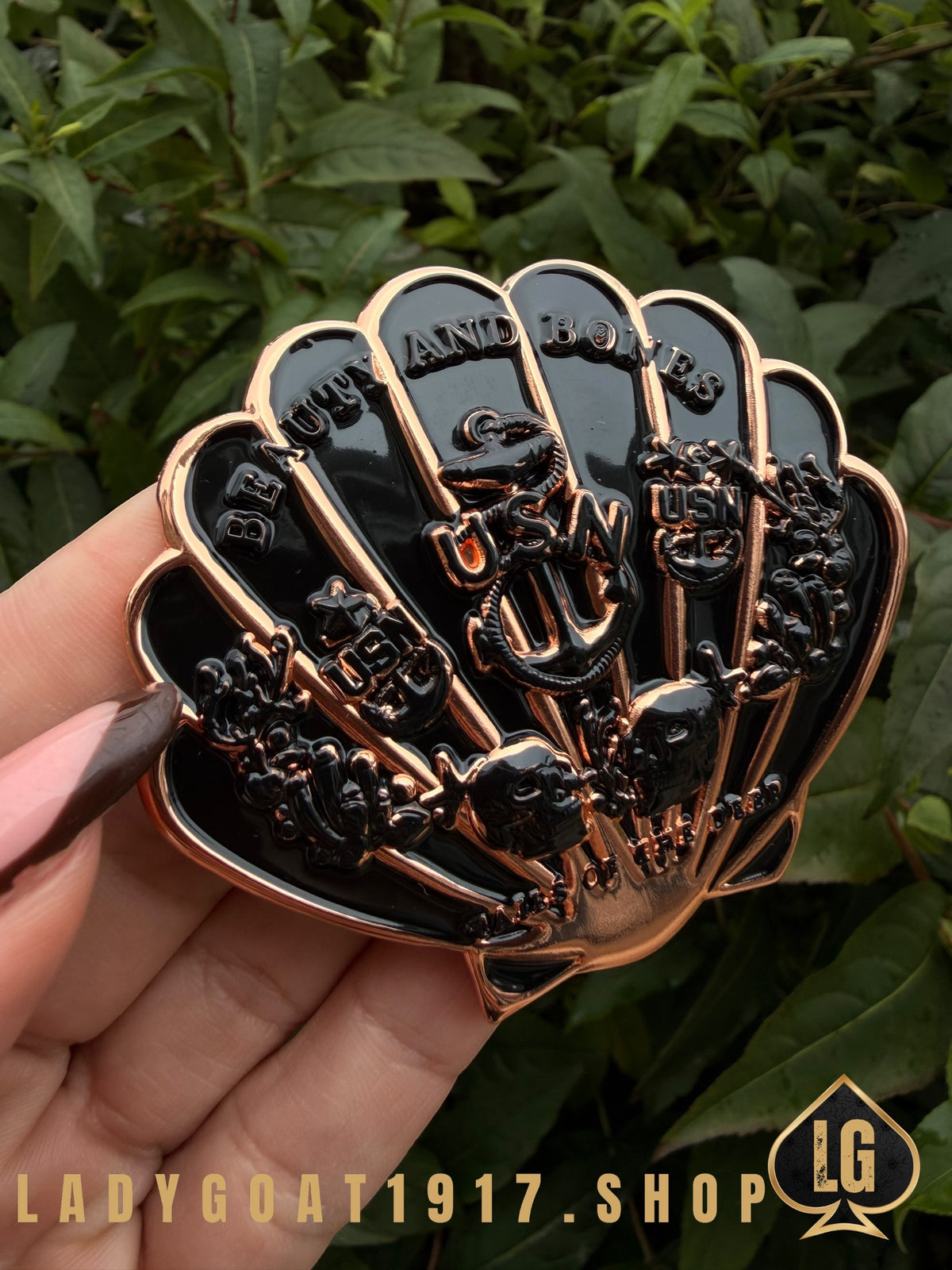 Tails Of The Deep Challenge Coin 25” Rose Gold