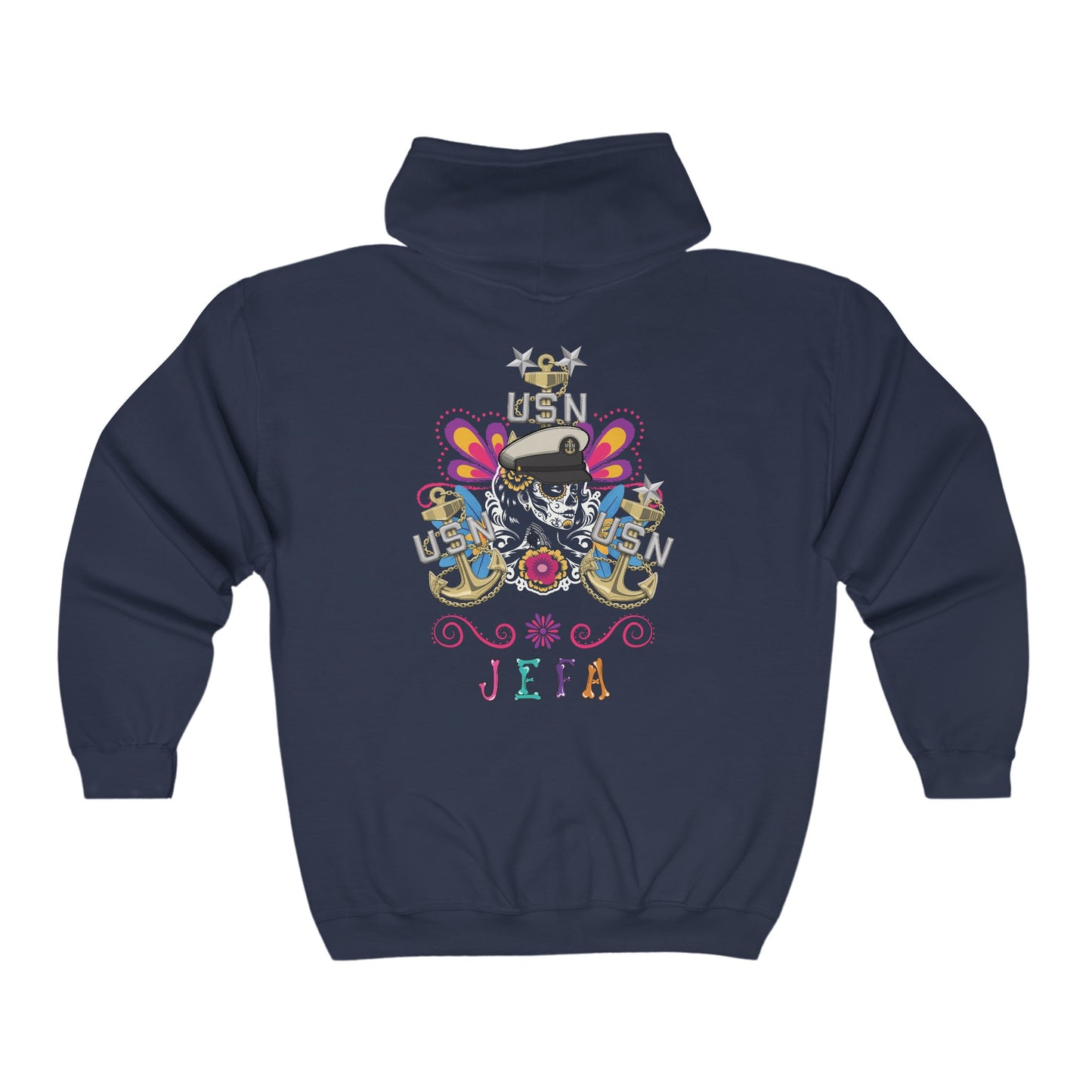 Jefa 2.0 DLM Zip Up Unisex Hoodie