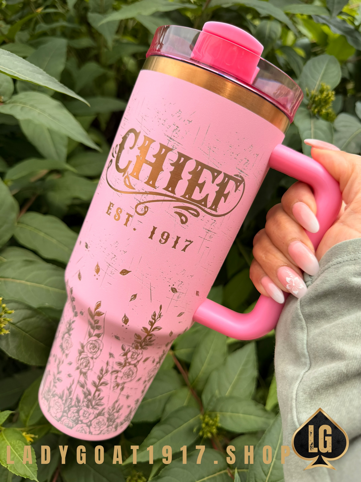 Chief Season 40oz Tumbler CPO P!NK